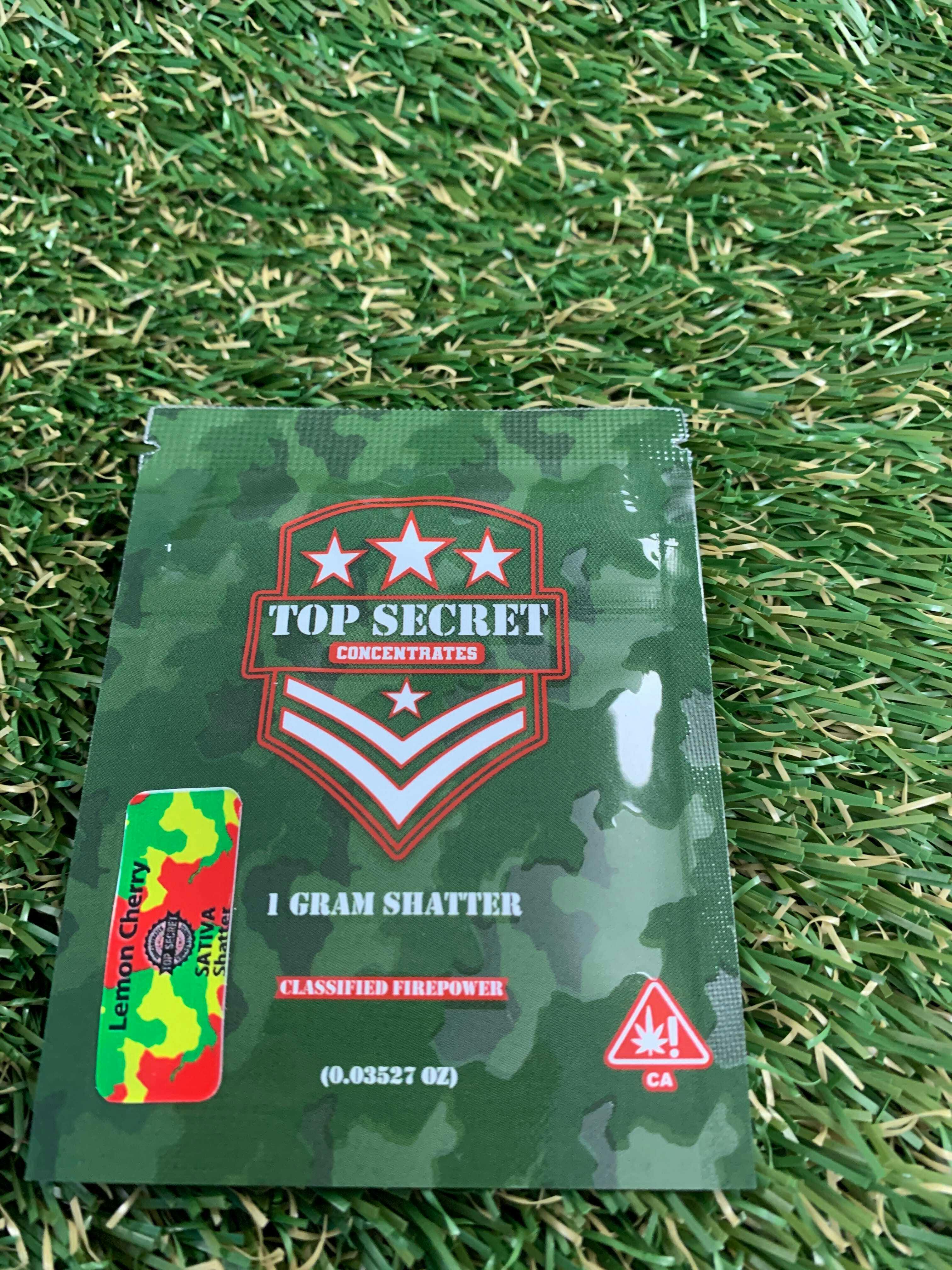 TOP SECRET - LEMON CHERRY 1G SHATTER - 1 gram