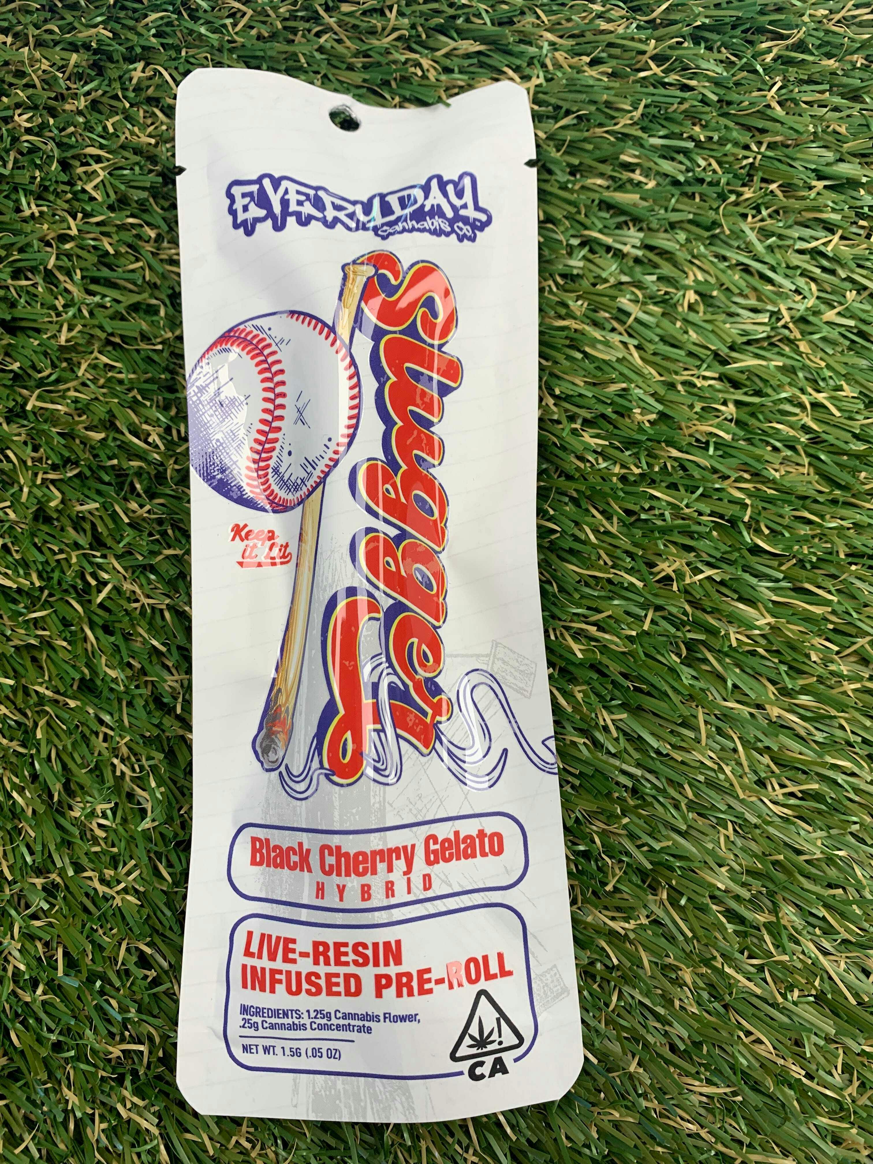 EVERYDAY CANNABIS CO - BLACK CHERRY GELATO SLUGGER 1.25G LR INFUSED - 1 gram