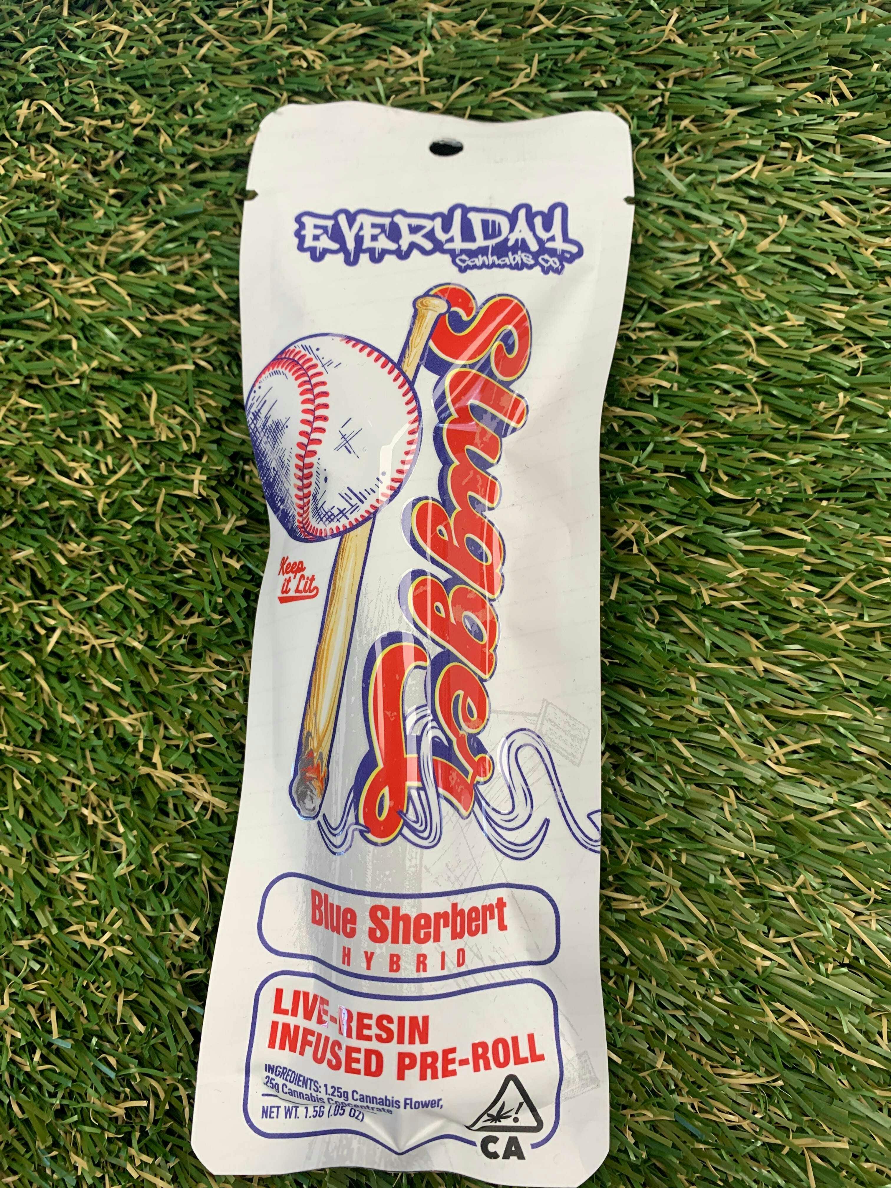 EVERYDAY CANNABIS CO - BLUE SHERBERT SLUGGER 1.25G LR INFUSED - 1 gram
