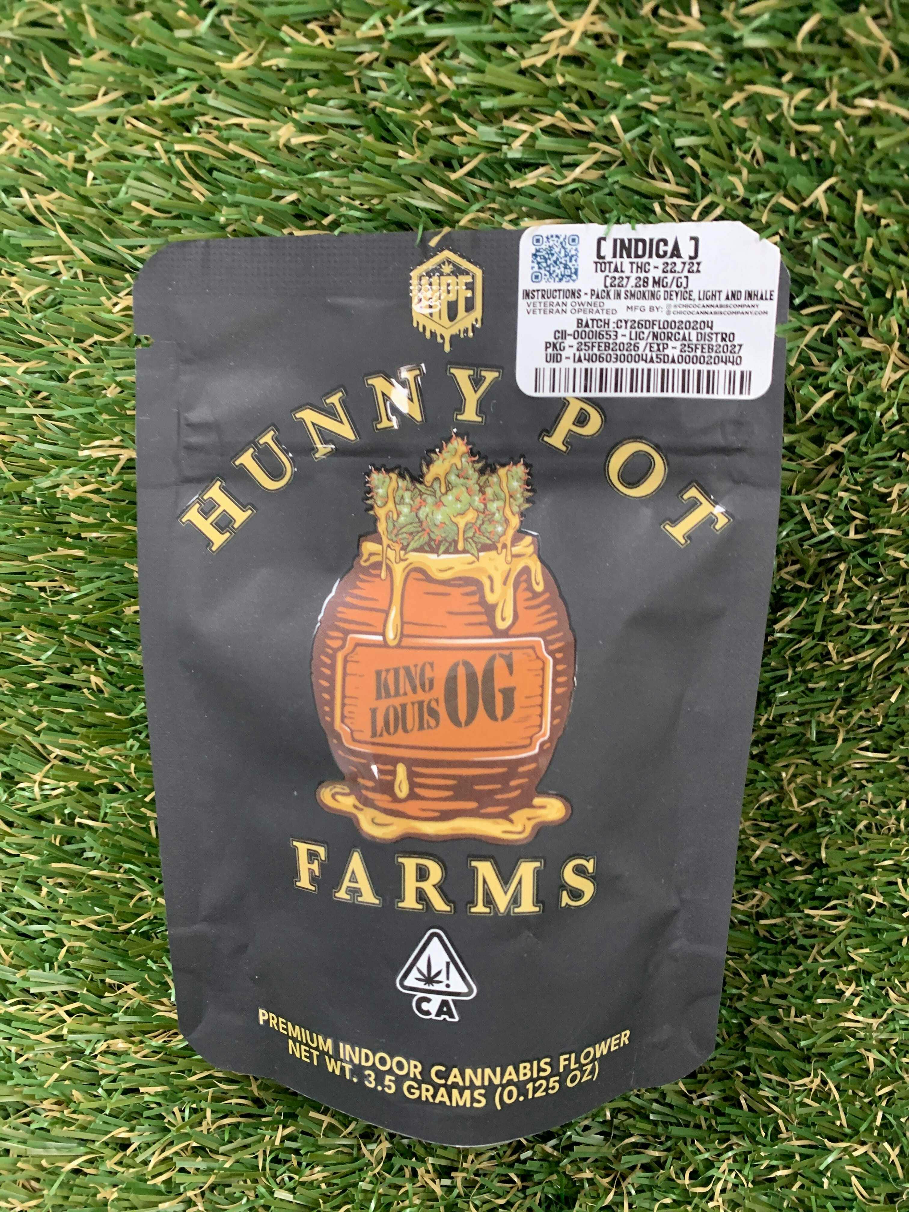HUNNY POT FARMS - KING LOUIS OG 3.5G - 1 gram