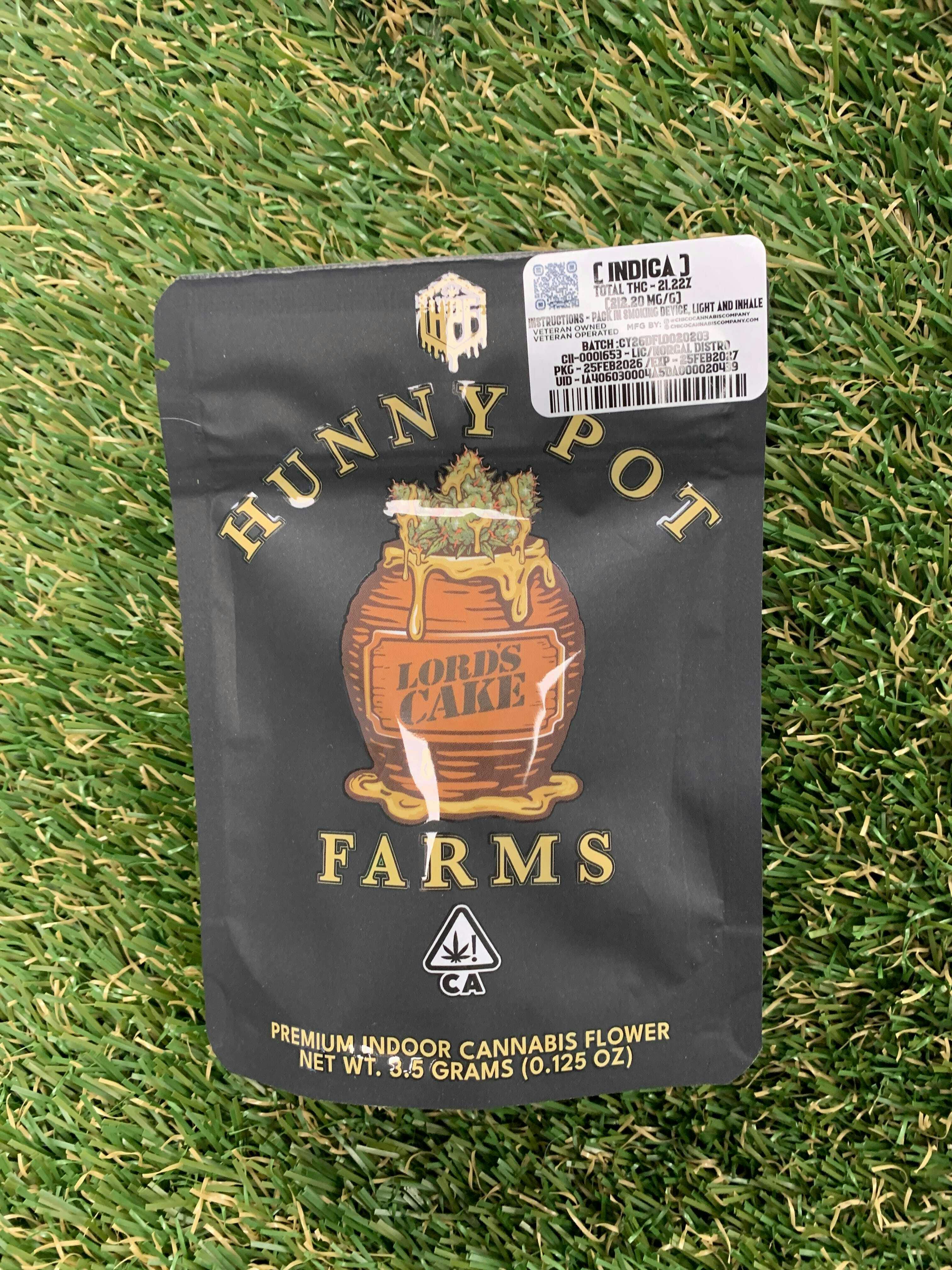 HUNNY POT FARMS - LORD'S CAKE 3.5G - 1 gram