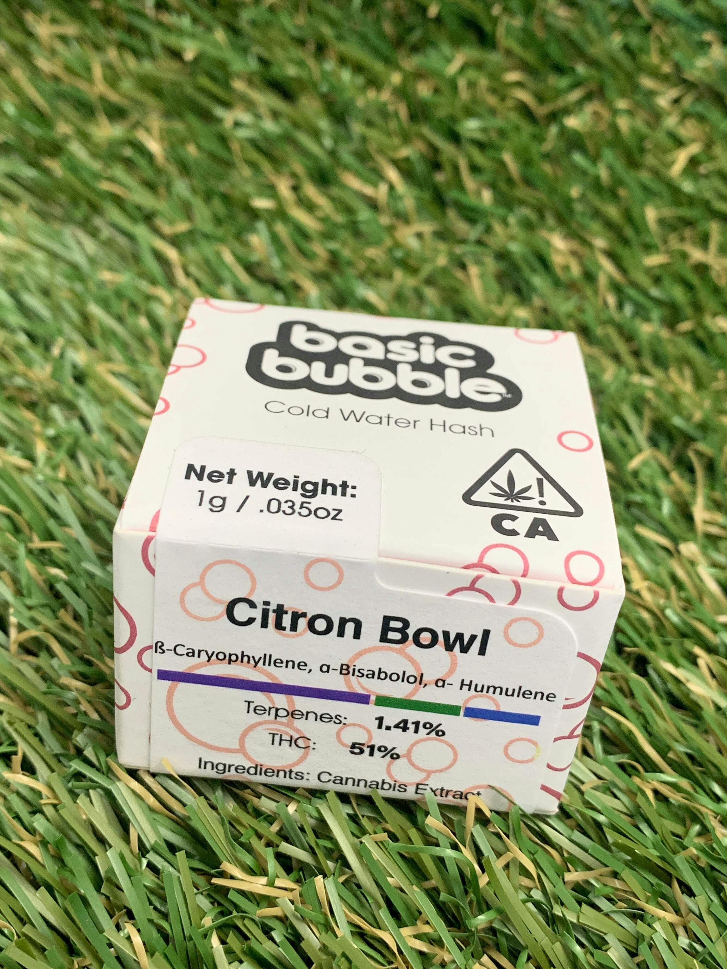 The Heart of Humboldt - CITRON BOWL 1G HASH - 1 gram