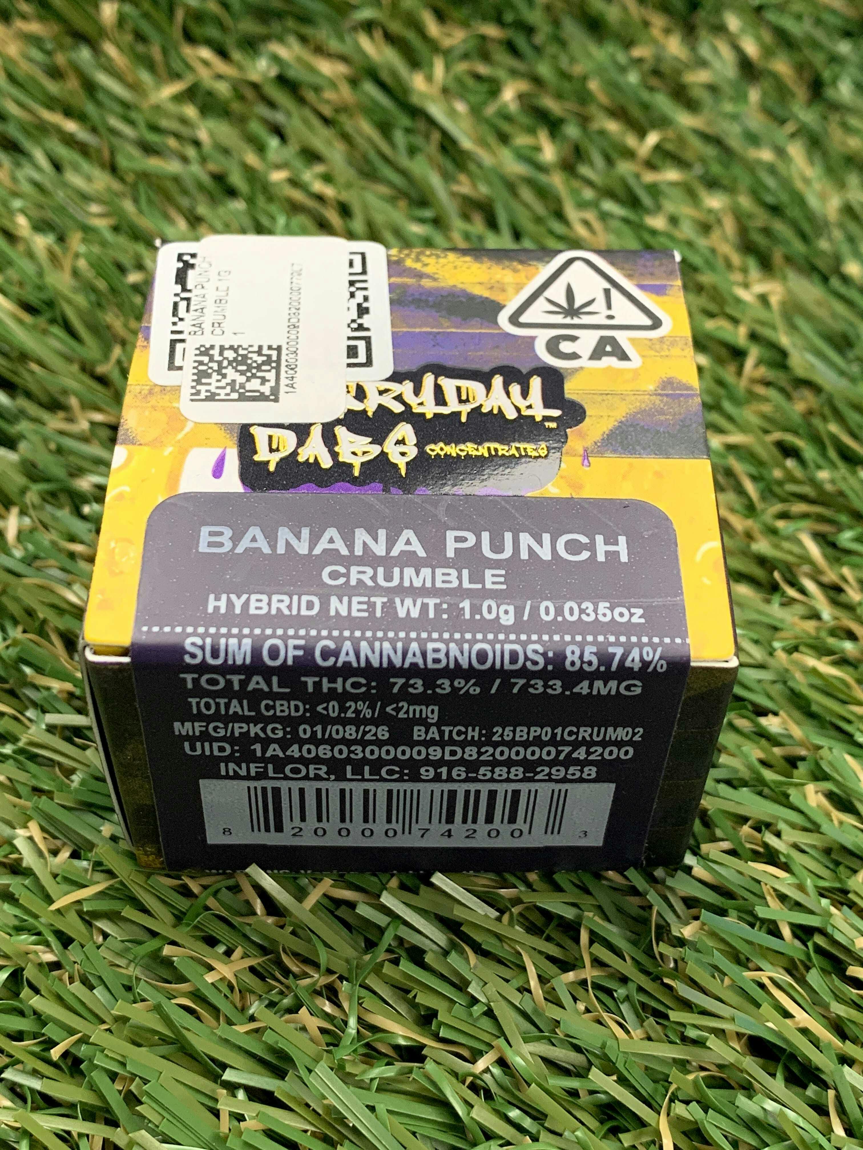 EVERYDAY CANNABIS CO - BANANA PUNCH CRUMBLE 1G - 1 gram