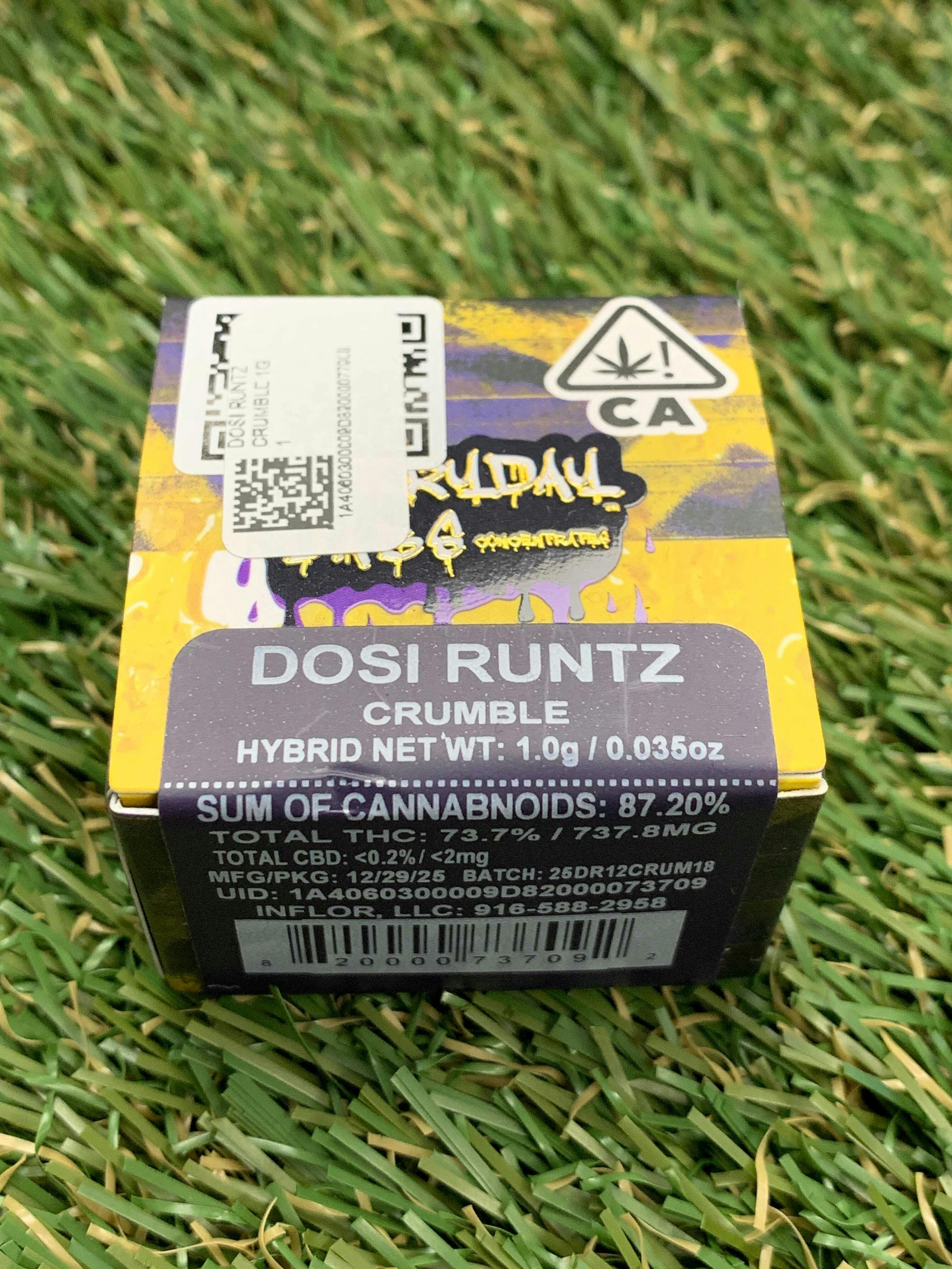 EVERYDAY CANNABIS CO - DOSI RUNTZ CRUMBLE 1G - 1 gram