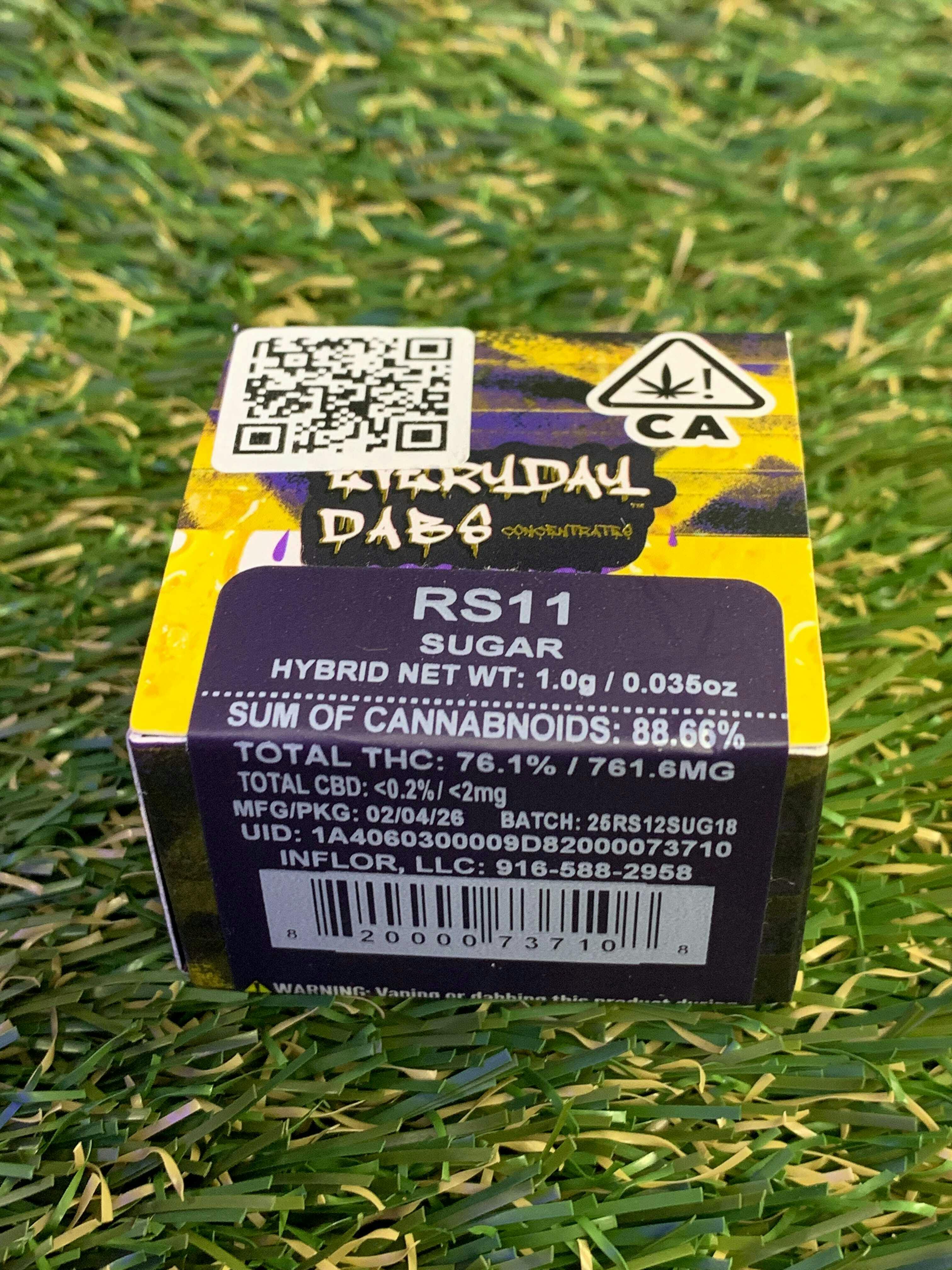 EVERYDAY CANNABIS CO - RS11 SUGAR 1G - 1 gram