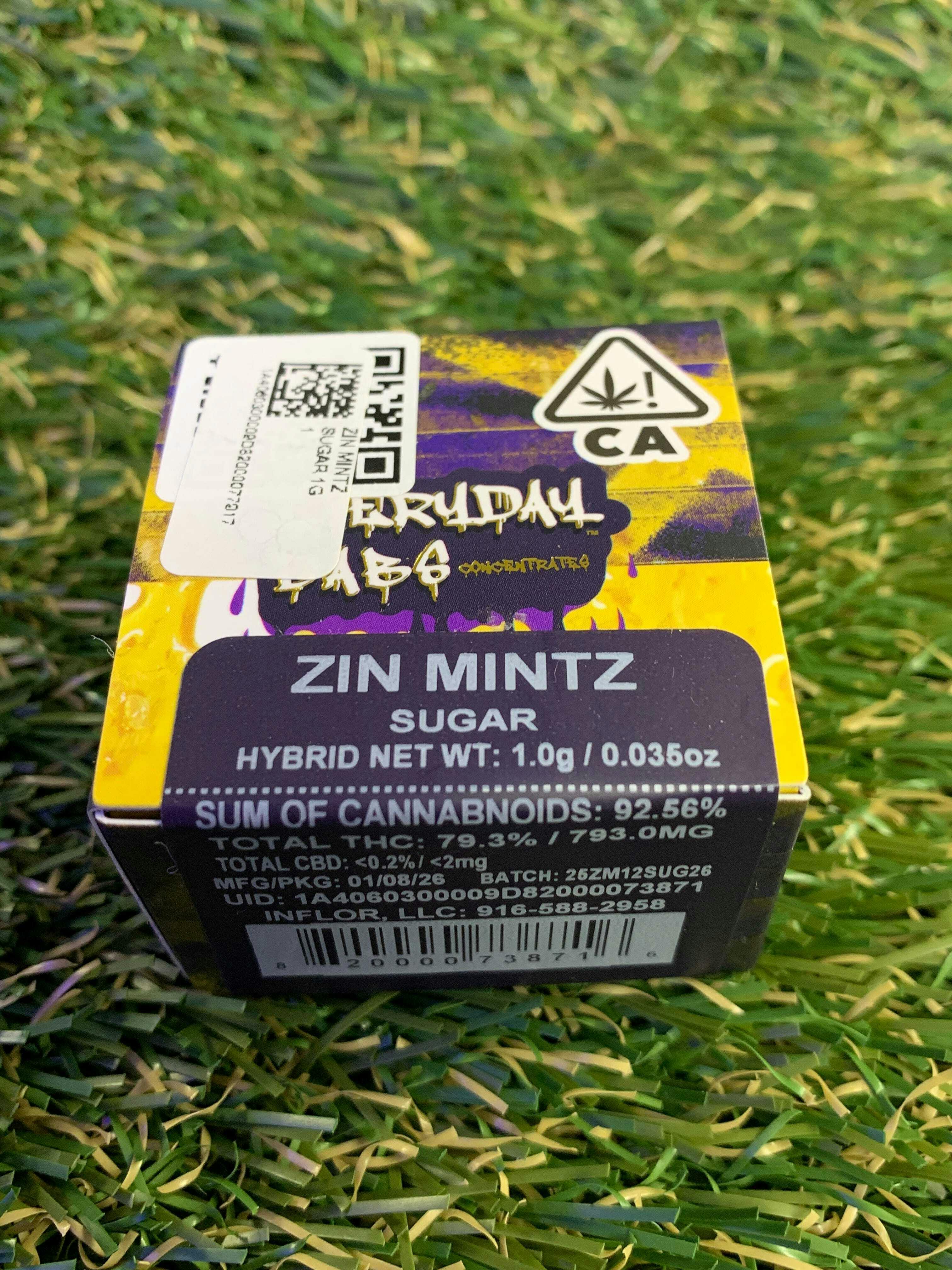 EVERYDAY CANNABIS CO - ZIN MINTZ SUGAR 1G - 1 gram