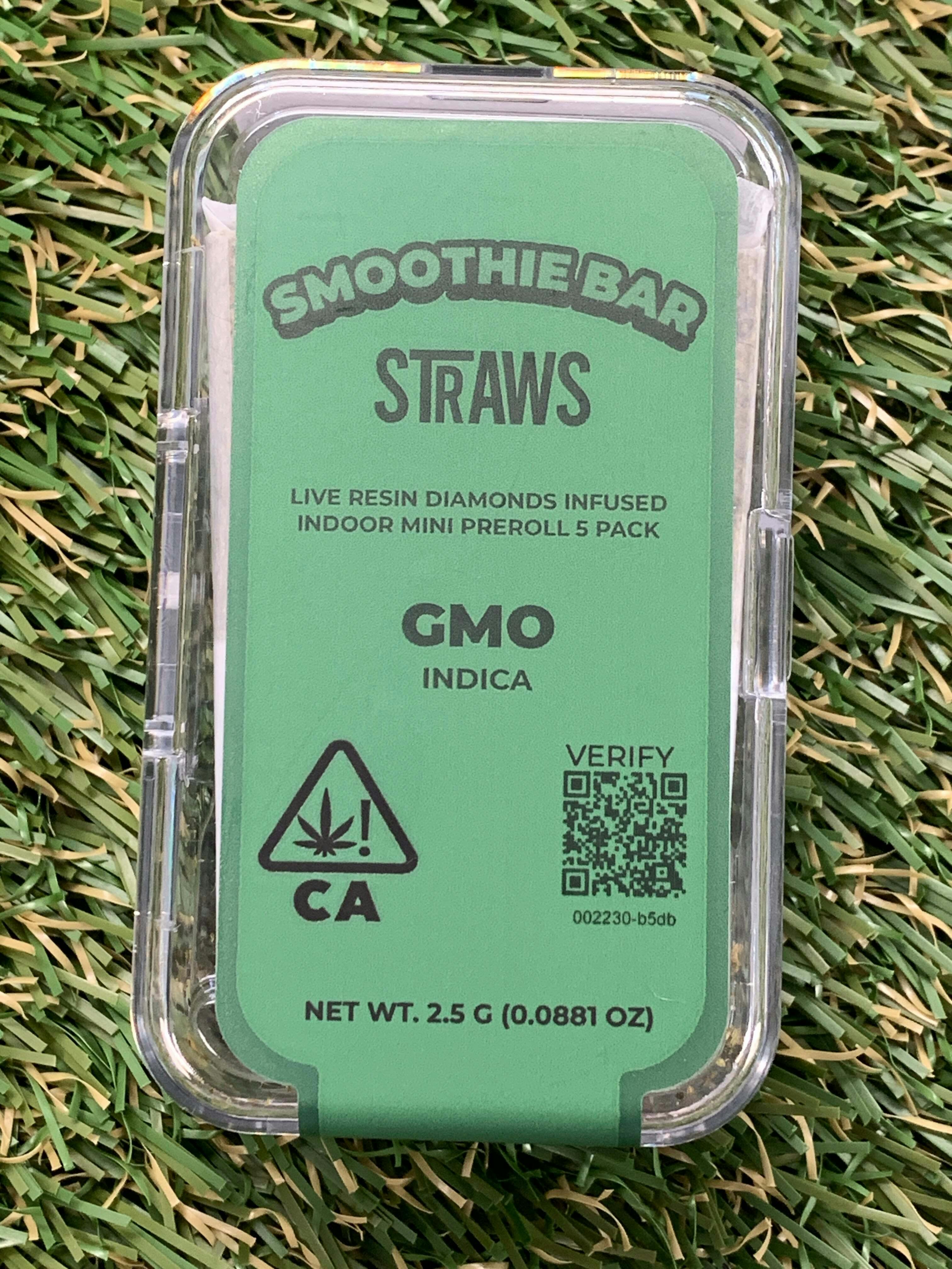SMOOTHIE BAR - GMO INFUSED 5PK STRAWS - 1 gram