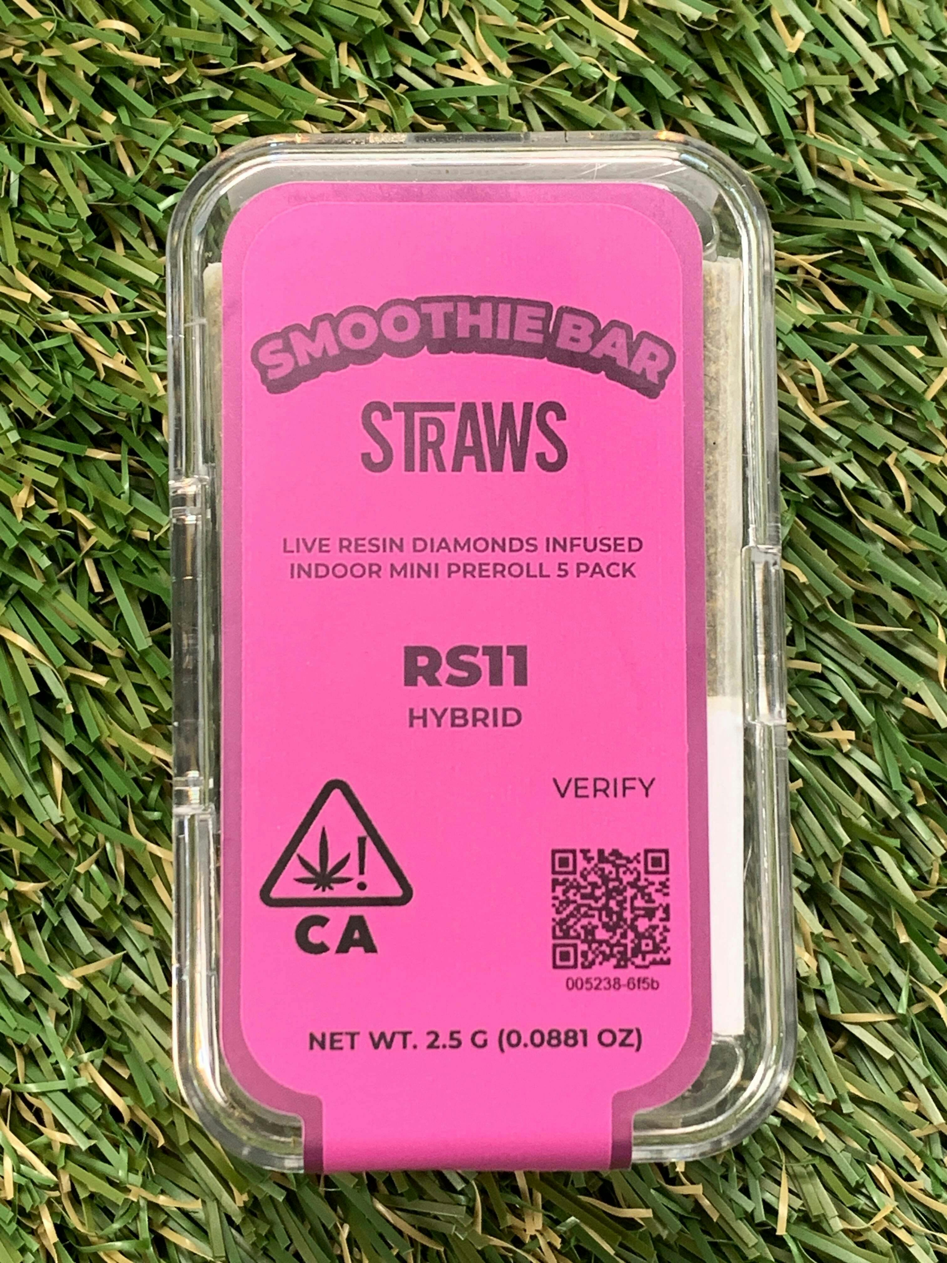 SMOOTHIE BAR - RS11 INFUSED 5PK STRAWS - 1 gram