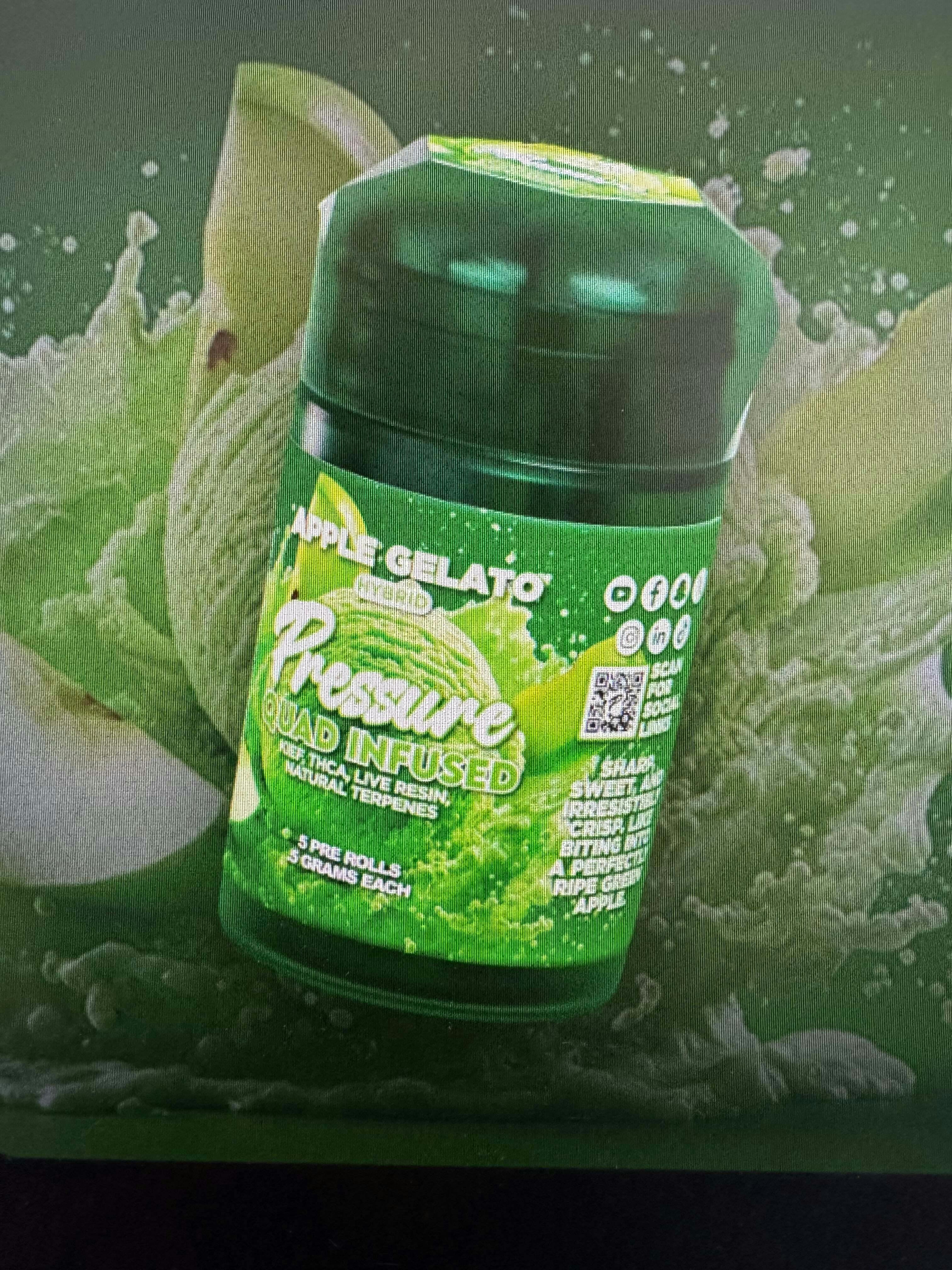 Pressure Extracts - APPLE GELATO QUAD INFUSED 5PK - 1 gram
