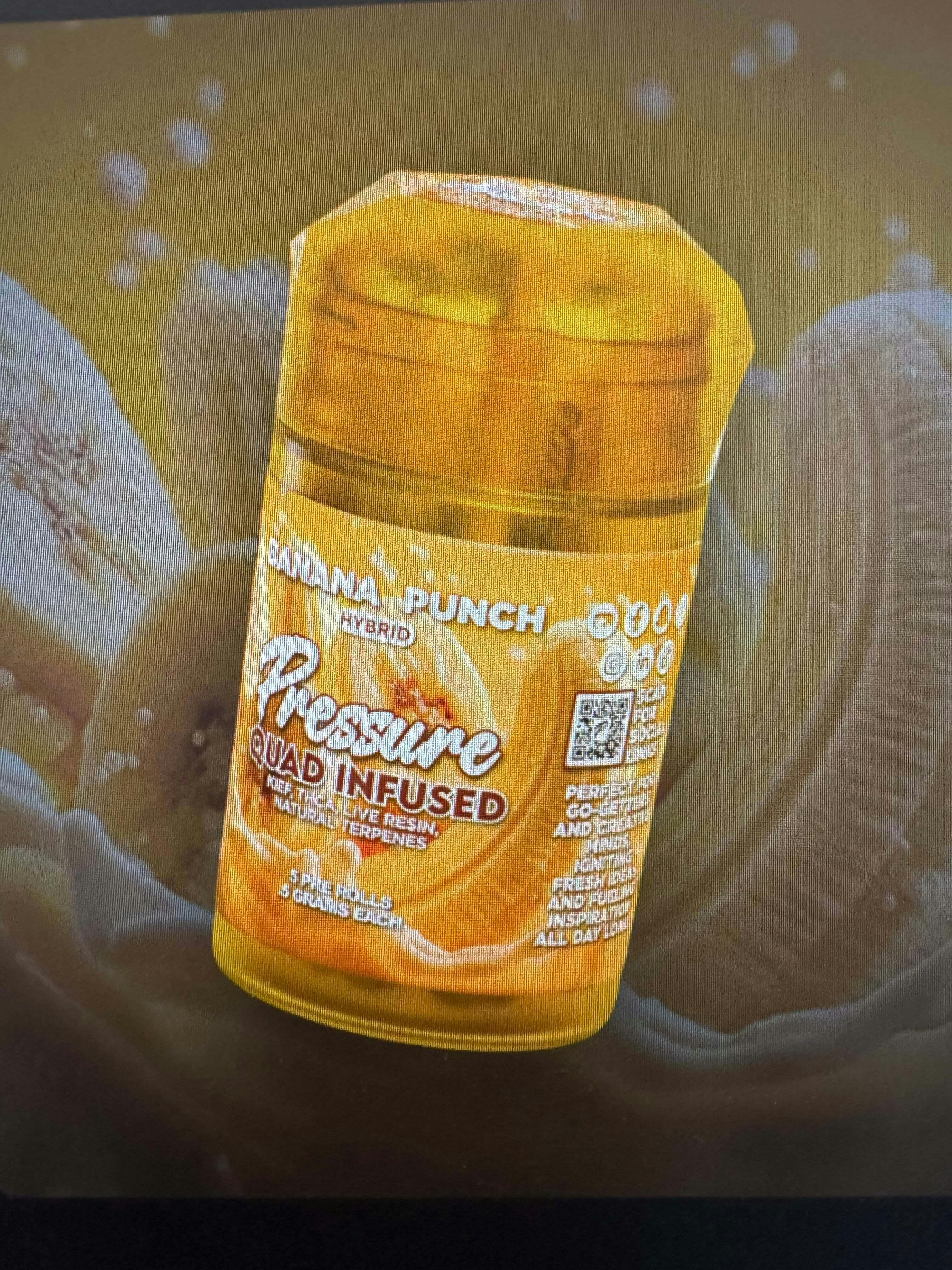 Pressure Extracts - BANANA PUNCH QUAD INFUSED 5PK - 1 gram