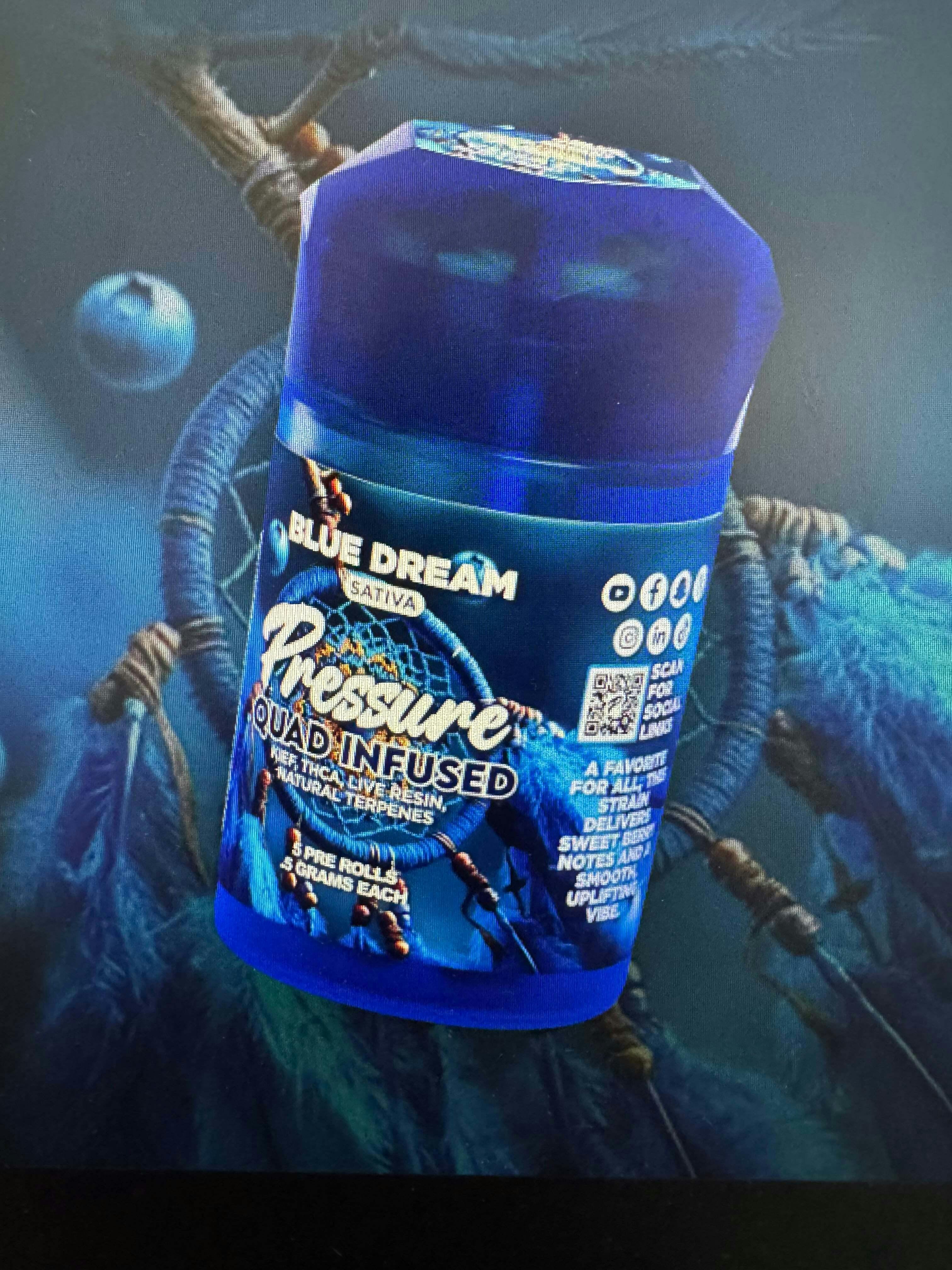 Pressure Extracts - BLUE DREAM QUAD INFUSED 5PK - 1 gram
