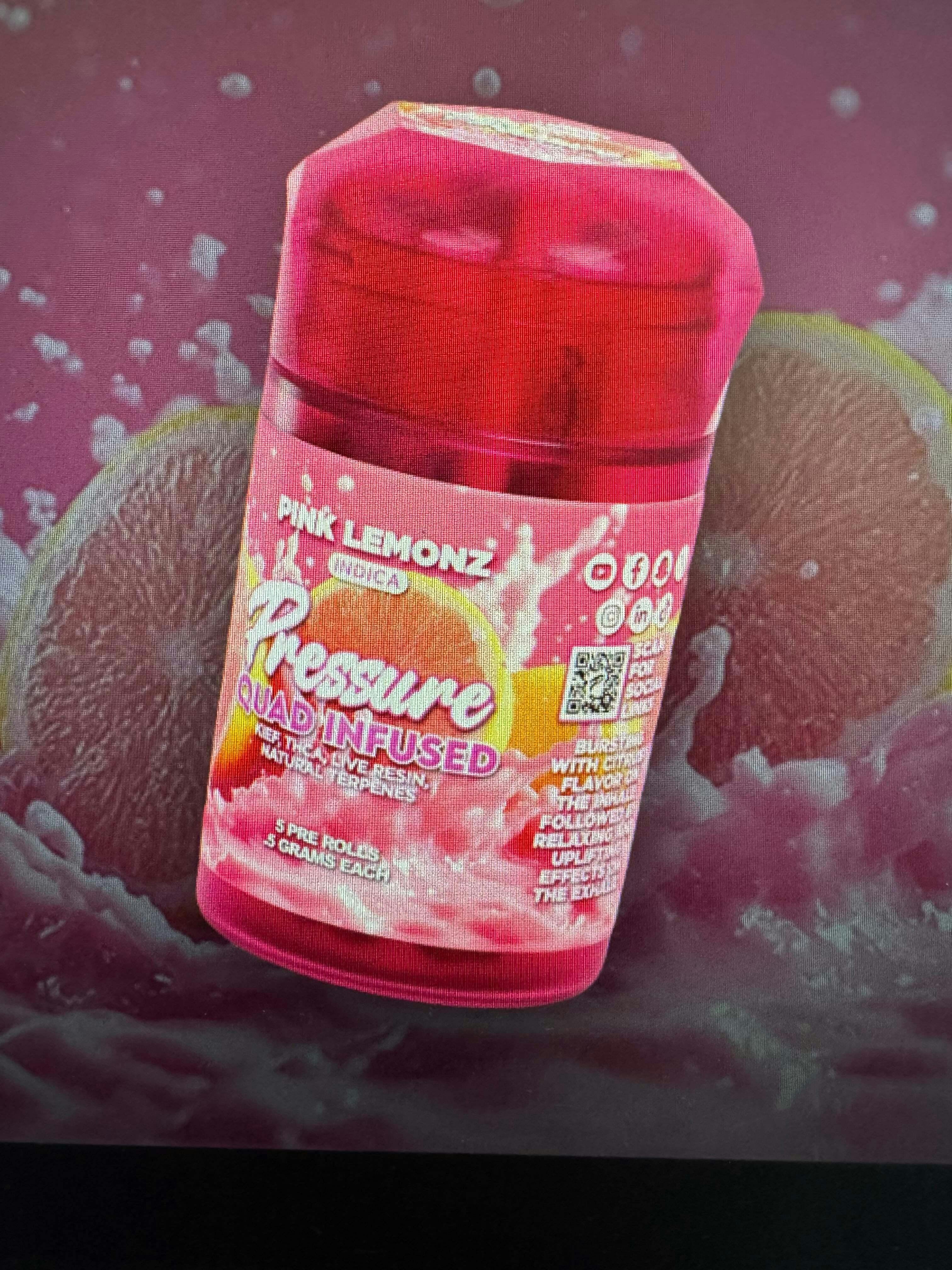 Pressure Extracts - PINK LEMONZ QUAD INFUSED 5PK - 1 gram