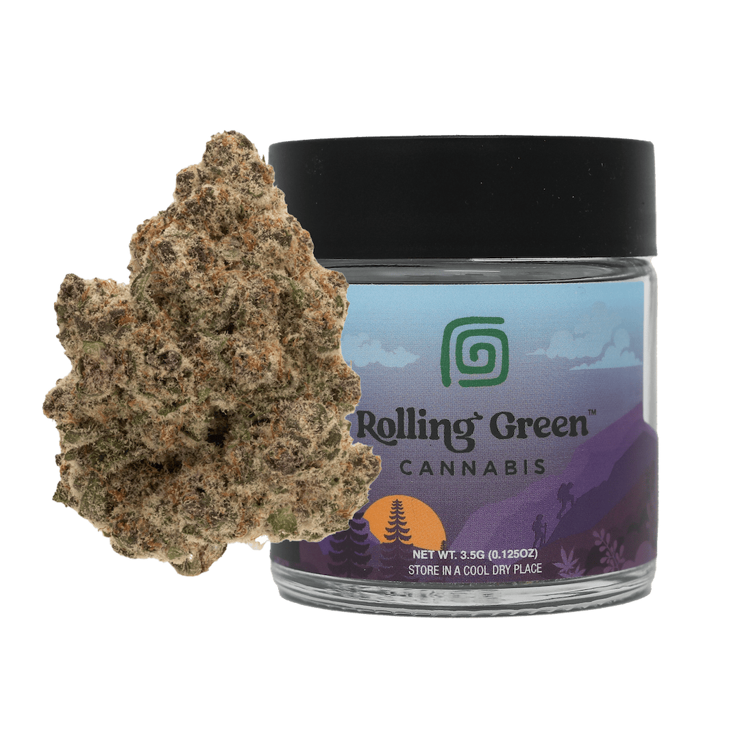 Rolling Green | Flower | Premium Jar | 3.5g | Tangerine Dream