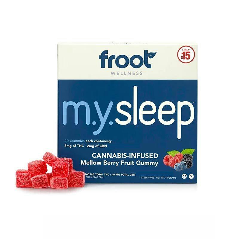 Froot M.Y. SLEEP: Froot M.Y. Sleep 5:2 THC:CBN Gummies 140mg