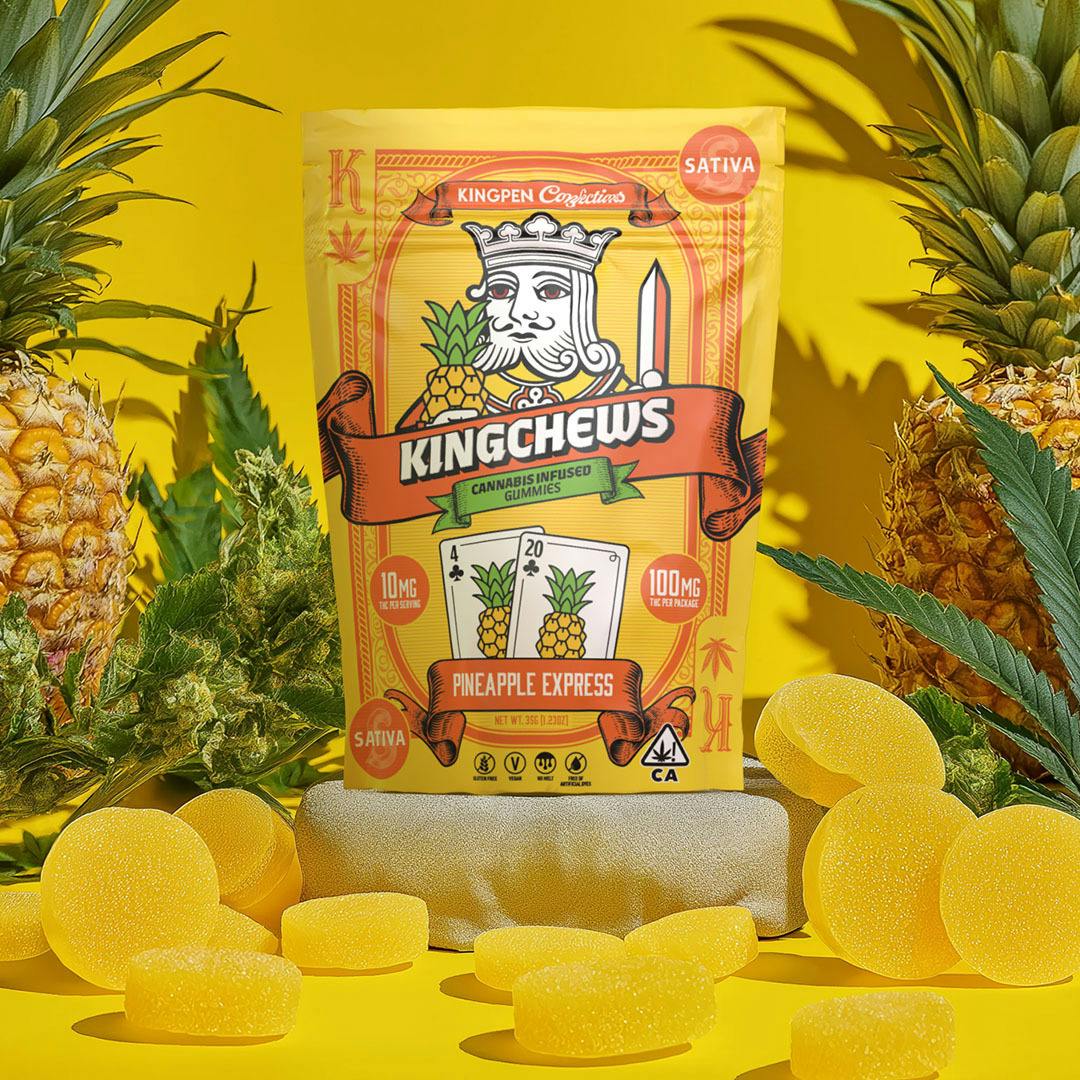Kingpen Kingchews Pineapple Express Gummies 100mg