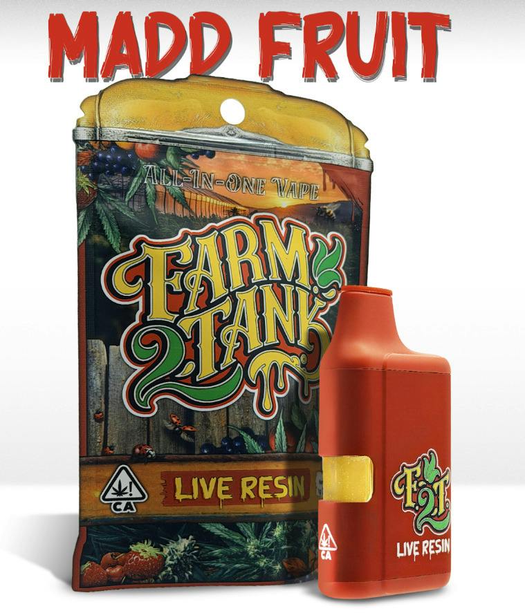 Farm2Tank Madd Fruit Sativa Hybrid Live Resin AIO 1g