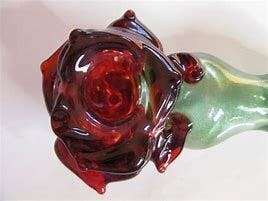 6" ROSE GLASS PIPE