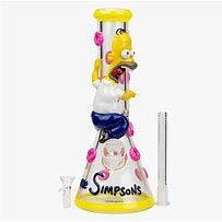 14" HOMER SIMPSON GLASS BONG 3D