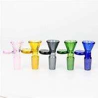 GLASS BOWL - 14MM ASSORTED HANDLE COLOR