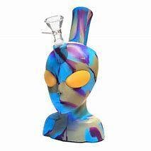 6" ALIEN SILICONE BONG