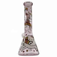 10" HELLO KITTY GLASS BEAKER BONG