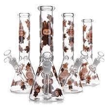 14" LABUBU GLASS BEAKER BONG