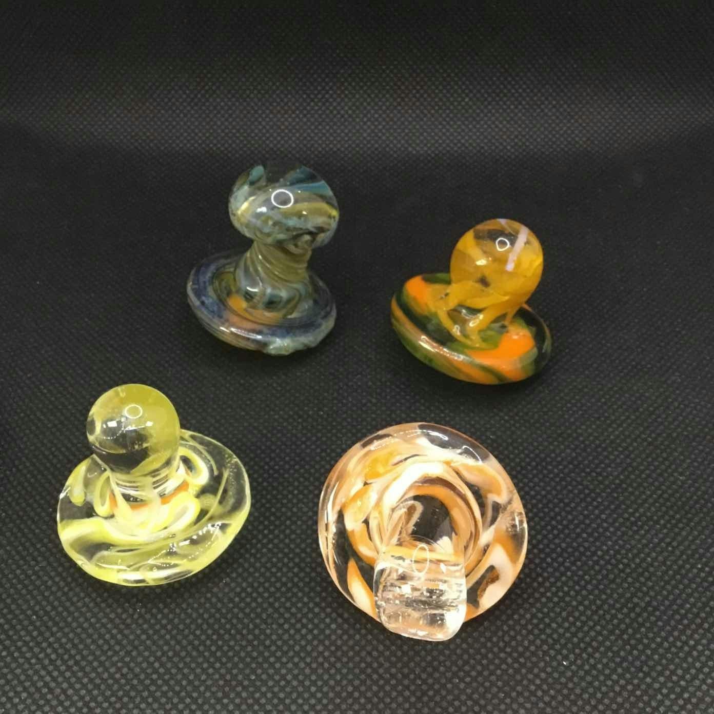 Hand Blown Witches Hat Glass Carb Cap- By Local Artist