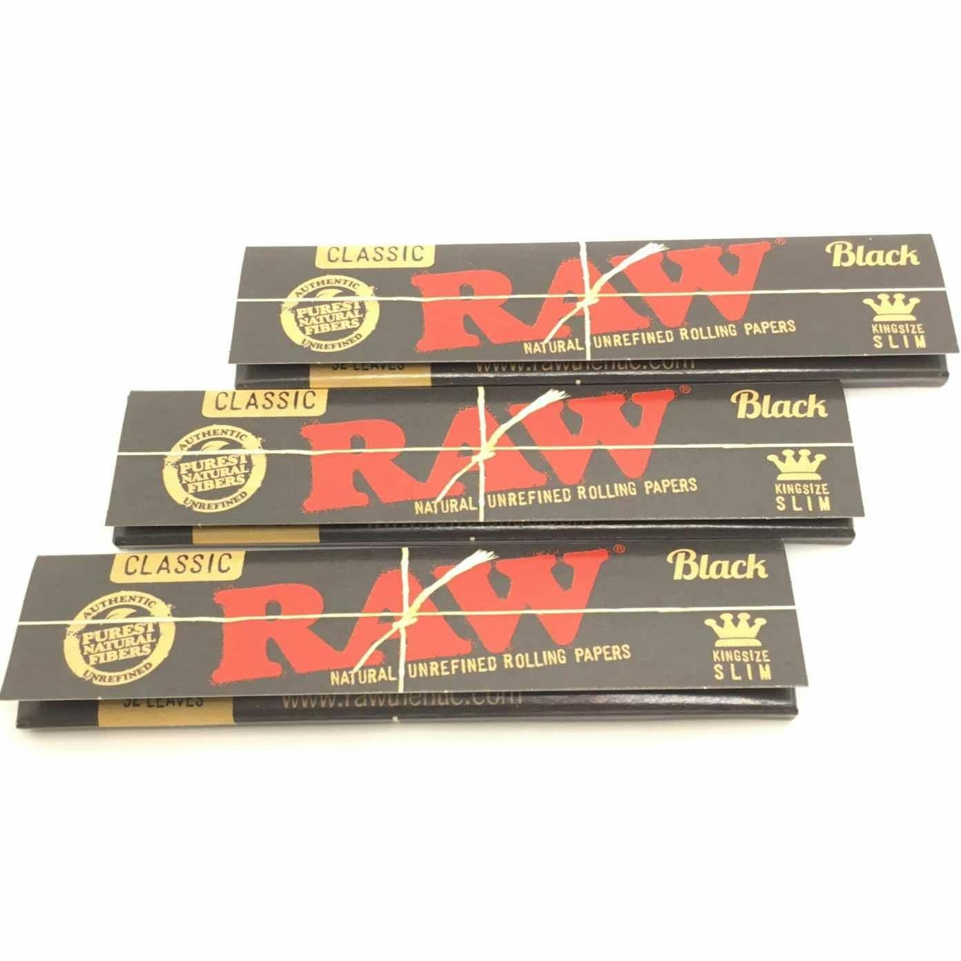 Raw Papers - Black King Sized