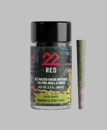 22Red | Ego Checker Hash Infused PreRoll 5Pk