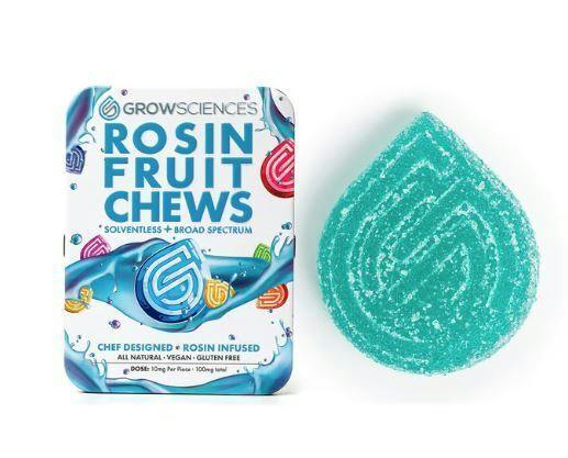Grow Sciences | Sour Blue Razz Rosin Infused Chews