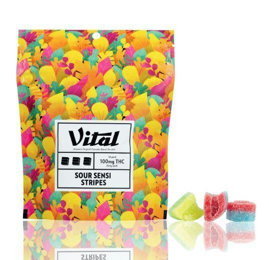Vital | Sour Sensi Stripes Gummies 10Pk [H]