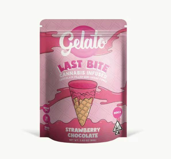 Gelato Last Bite | Strawberry Chocolate Cones 10Pk [I]