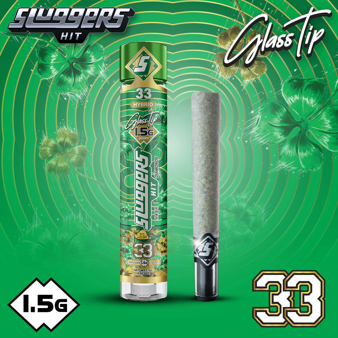 Sluggers | 33 Glass Tip Infused PreRoll