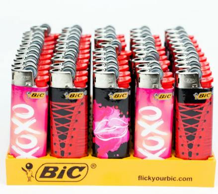Bic Mini Lighters (Love Series)