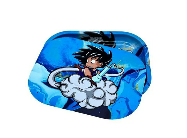 Small Metal Rolling Tray Cover DragonBlunt