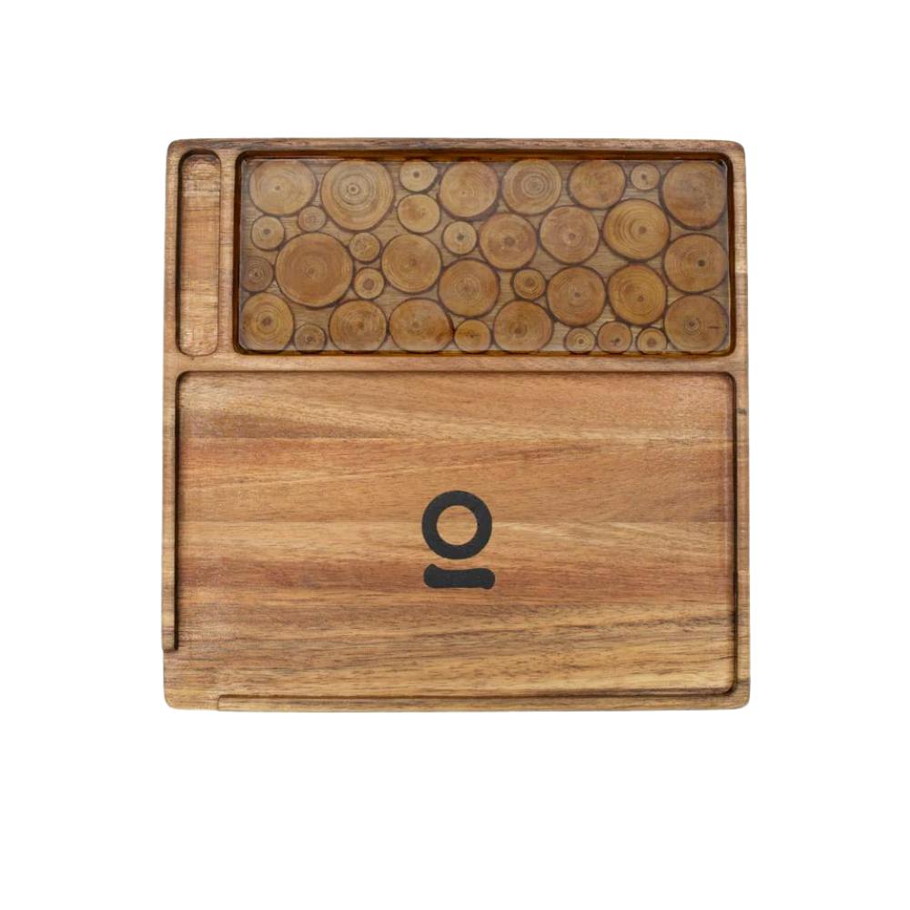 Ongrok - Premium Natural Acacia Wood - Tray - Log
