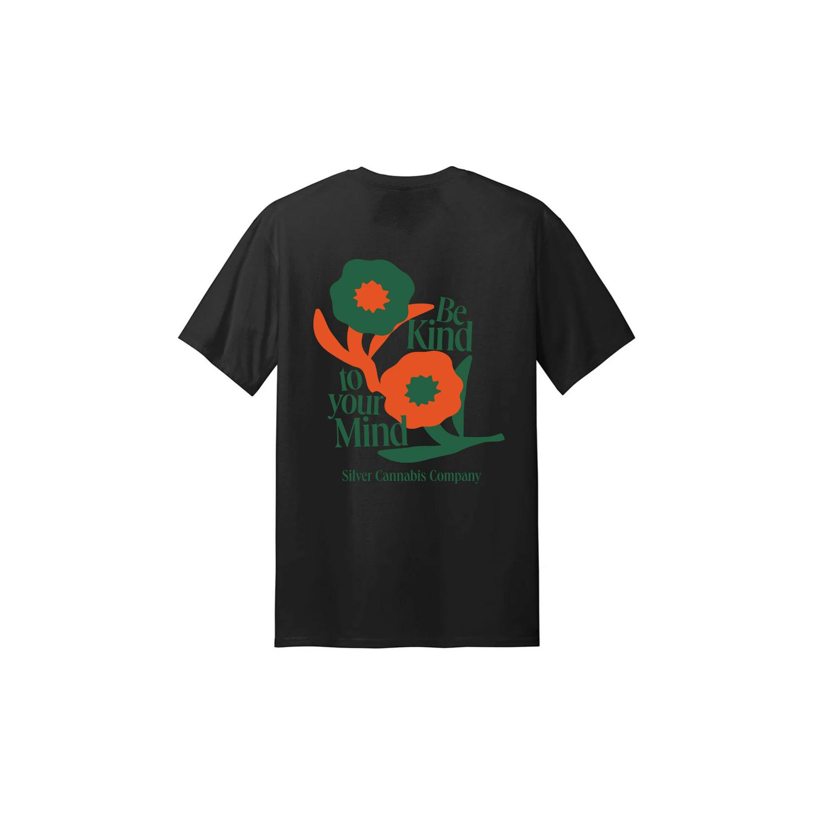 Be Kind Flowers | 3XLarge Black T-Shirt