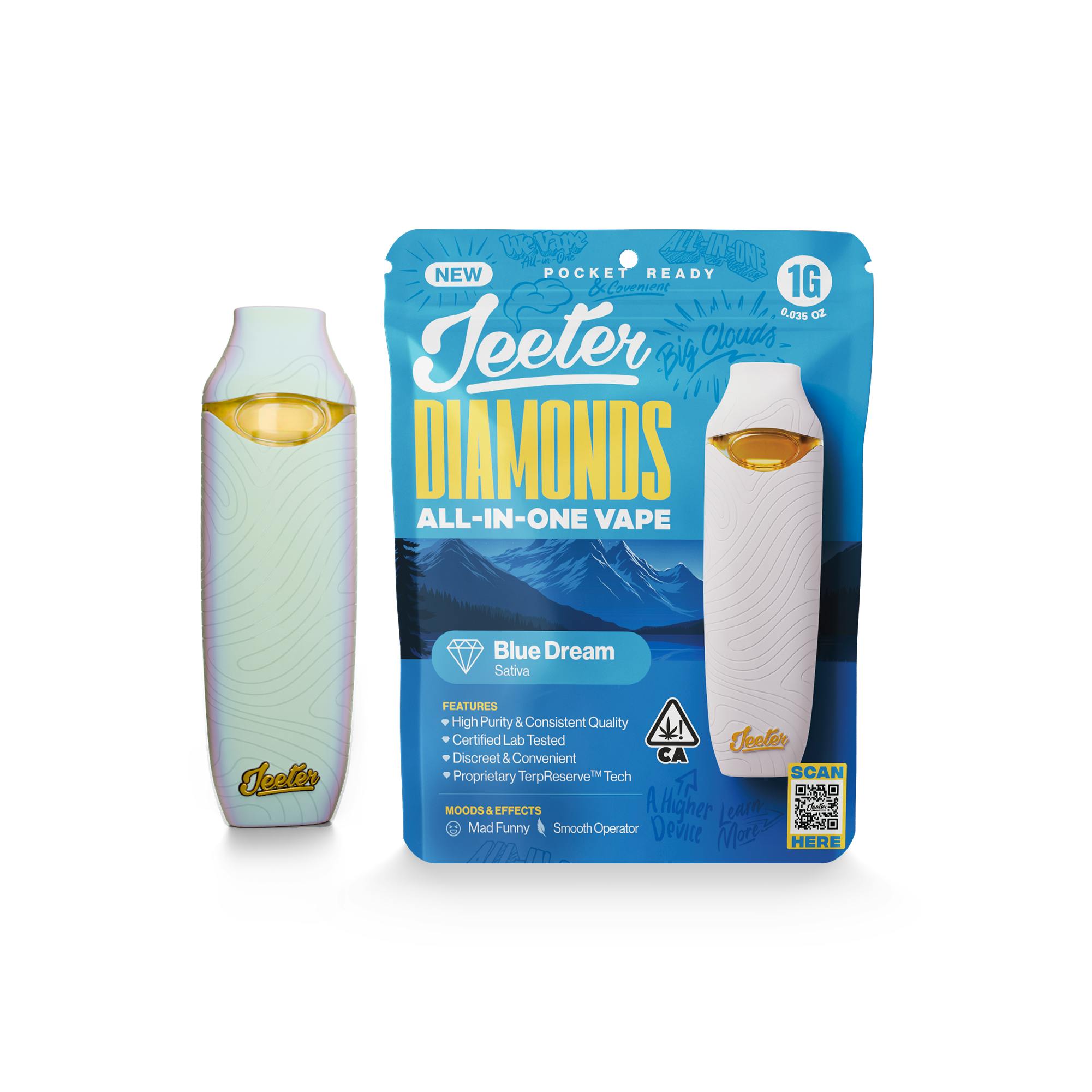 JEETER - LIQUID DIAMONDS ALL IN ONE - BLUE DREAM - 1G