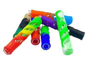Glass Chillum W/ Silicone Sleeve