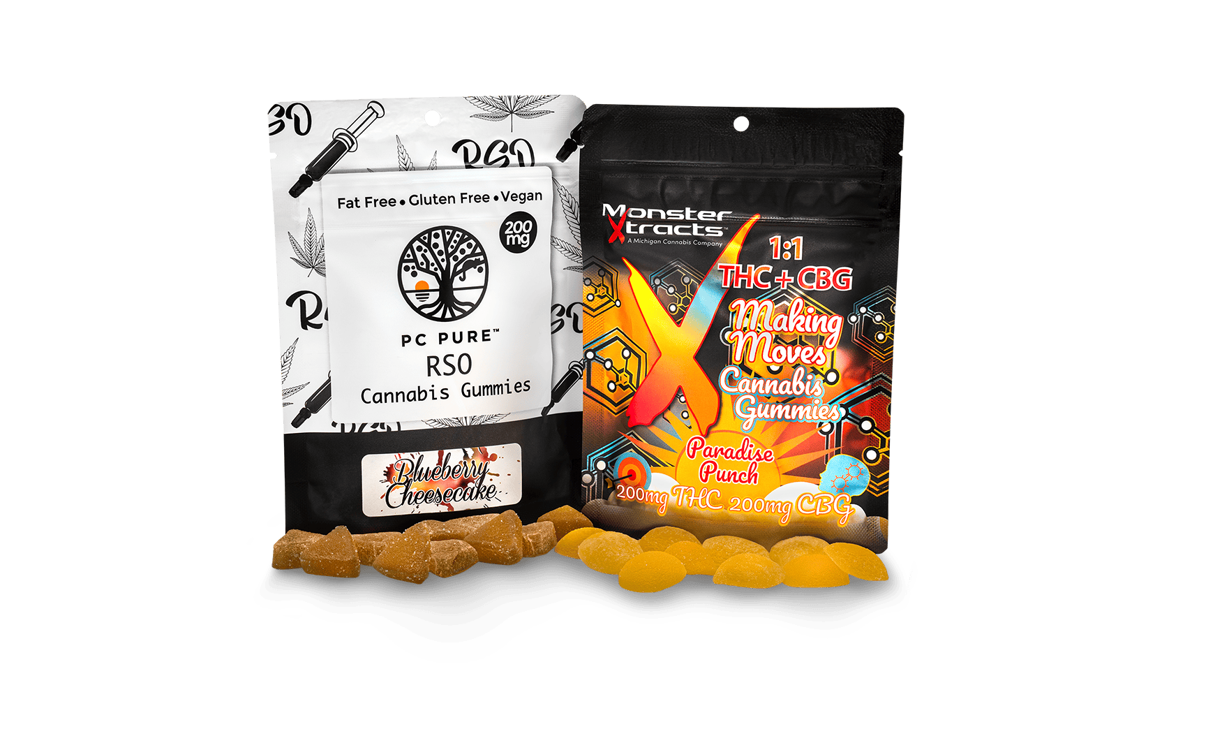 Gummy - Monster X Full Spectrum - Berry Blast 1:1:1:1