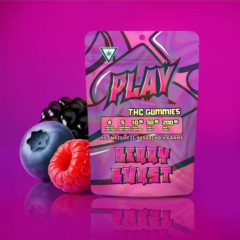 Gummy - PLAY Live Rosin - Berry Burst - 4x50mg