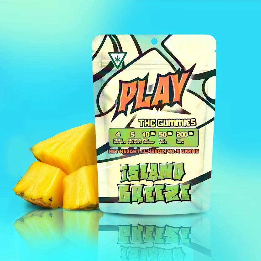 Gummy - PLAY Live Rosin - Pineapple - 4x50mg