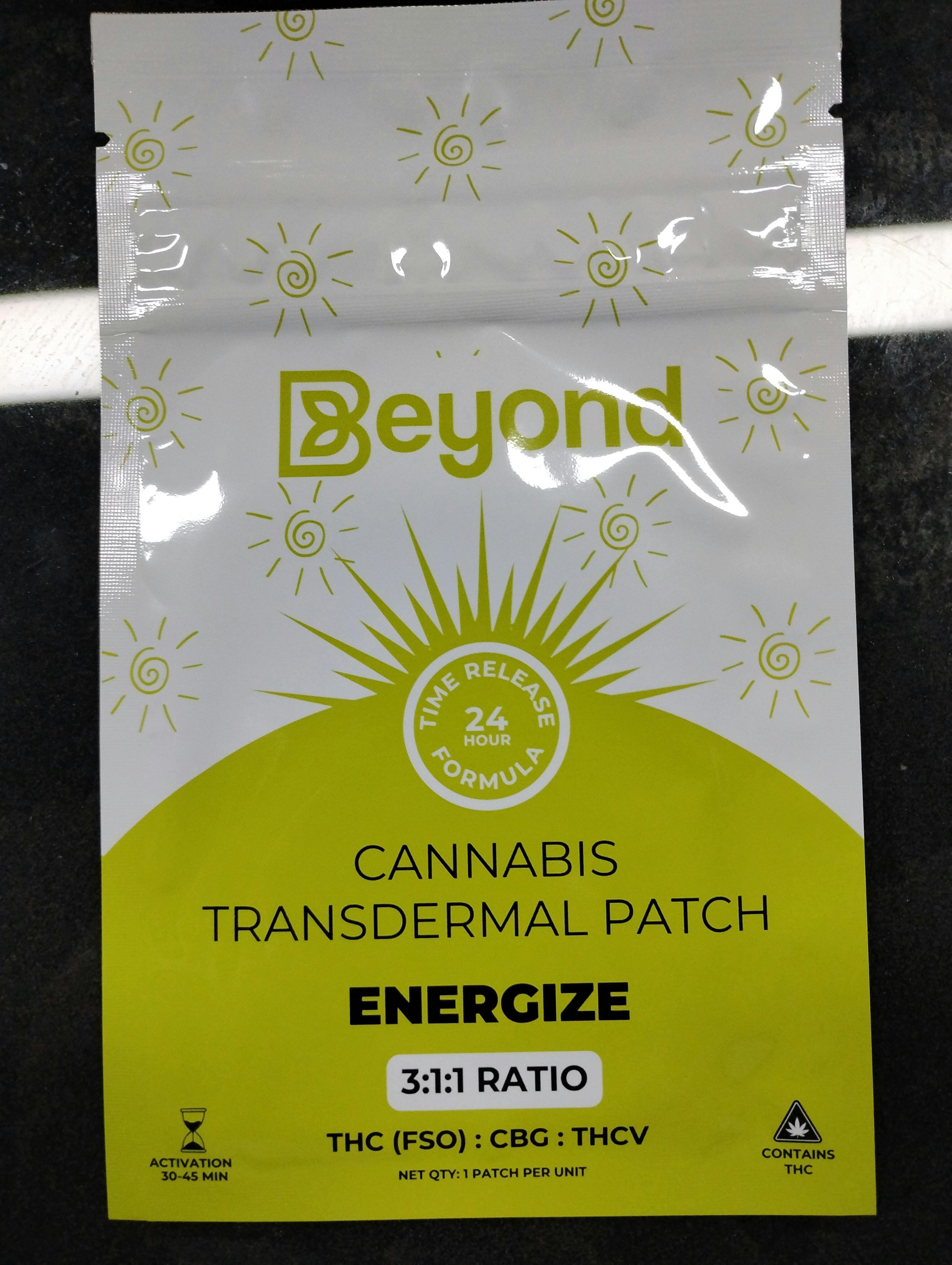 Transdermal Energize Patch | 30 MG 3:1:1 THC (FSO) : CBG : THCV