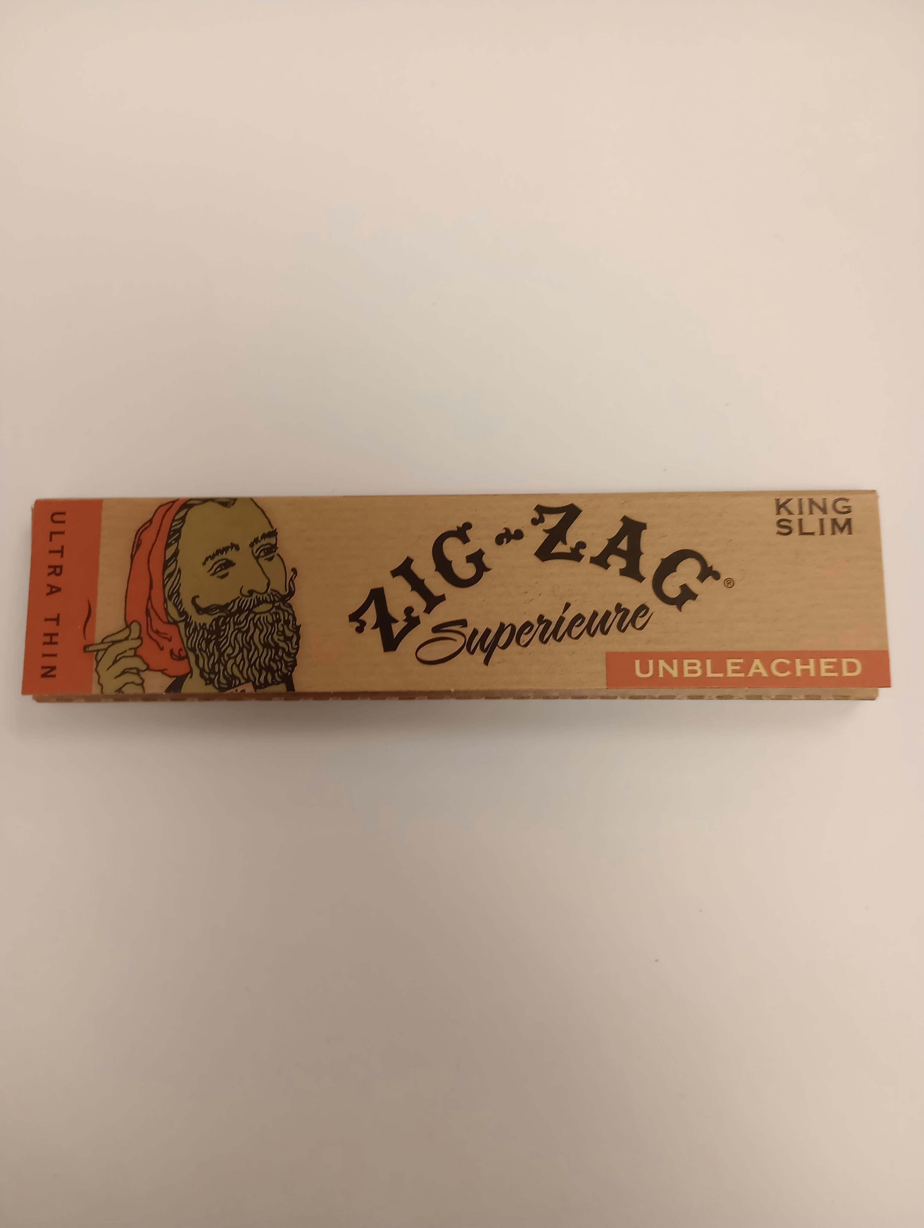 Zig Zag Unbleached King SLIM at Diamond Leaf