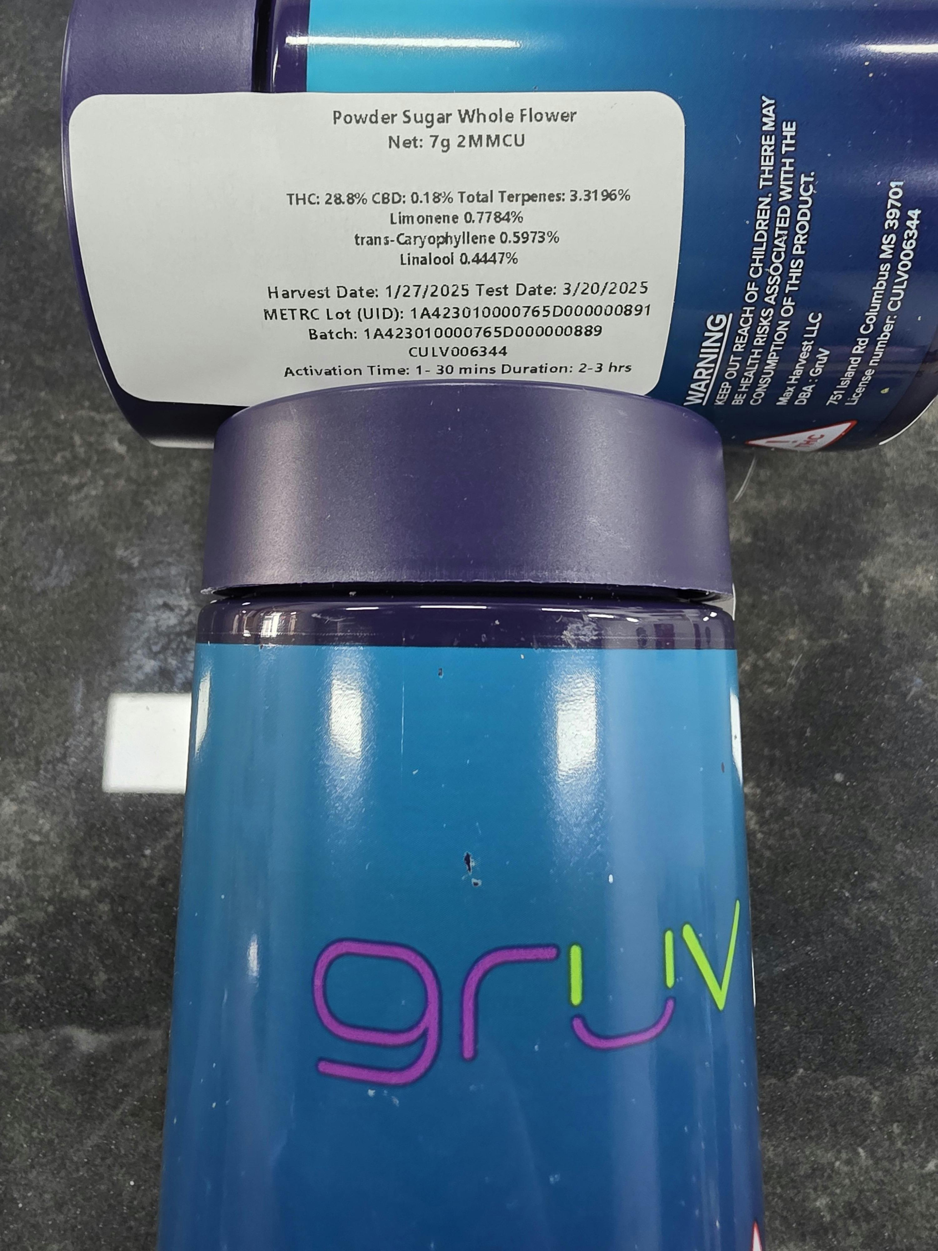 SEVEN GRAMS Powderd Sugar | 7g FLOWER | GruV