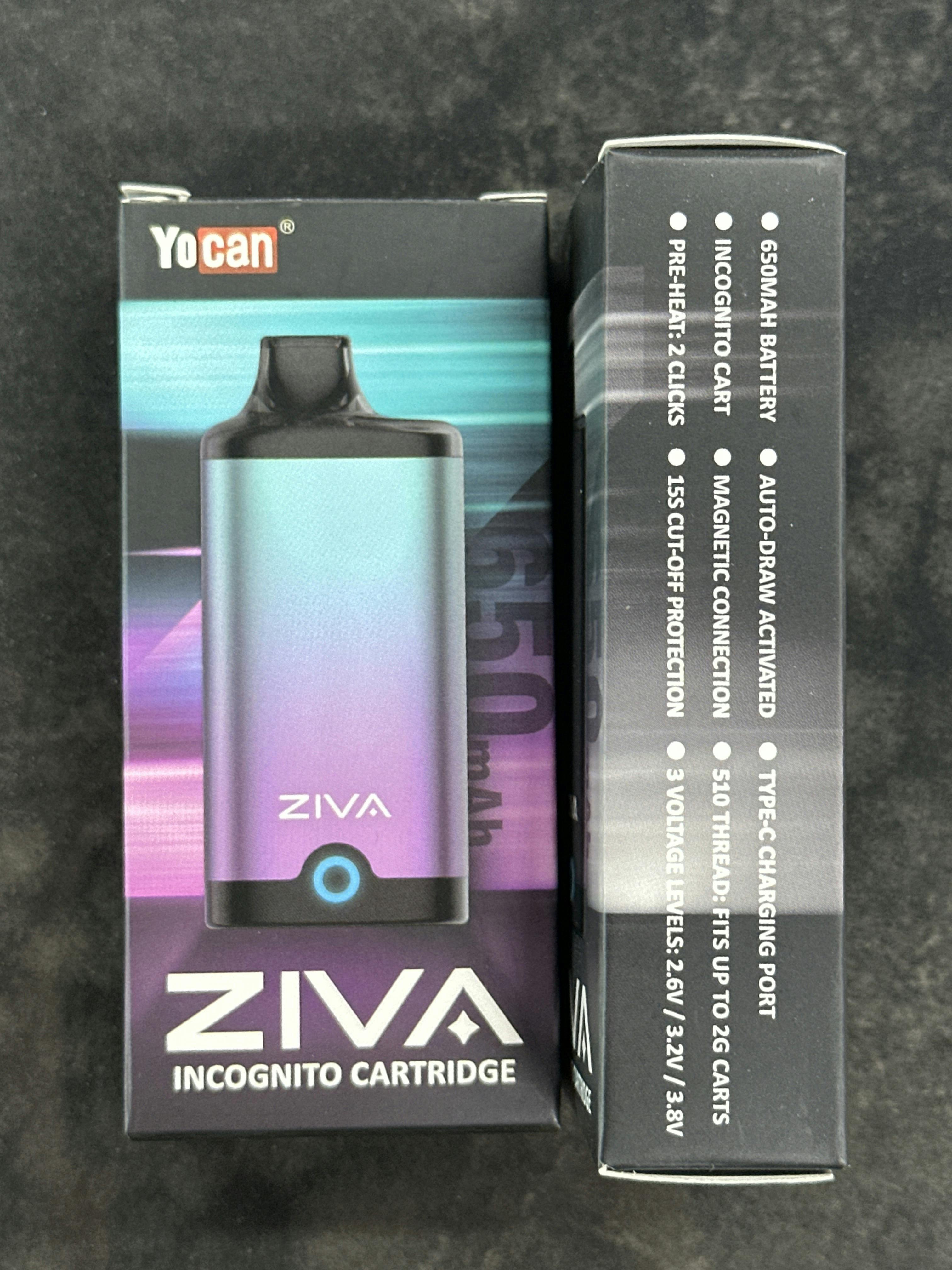 Yocan Ziva | 650mah Variable Voltage Battery | Assorted Colors at Blessed Goat