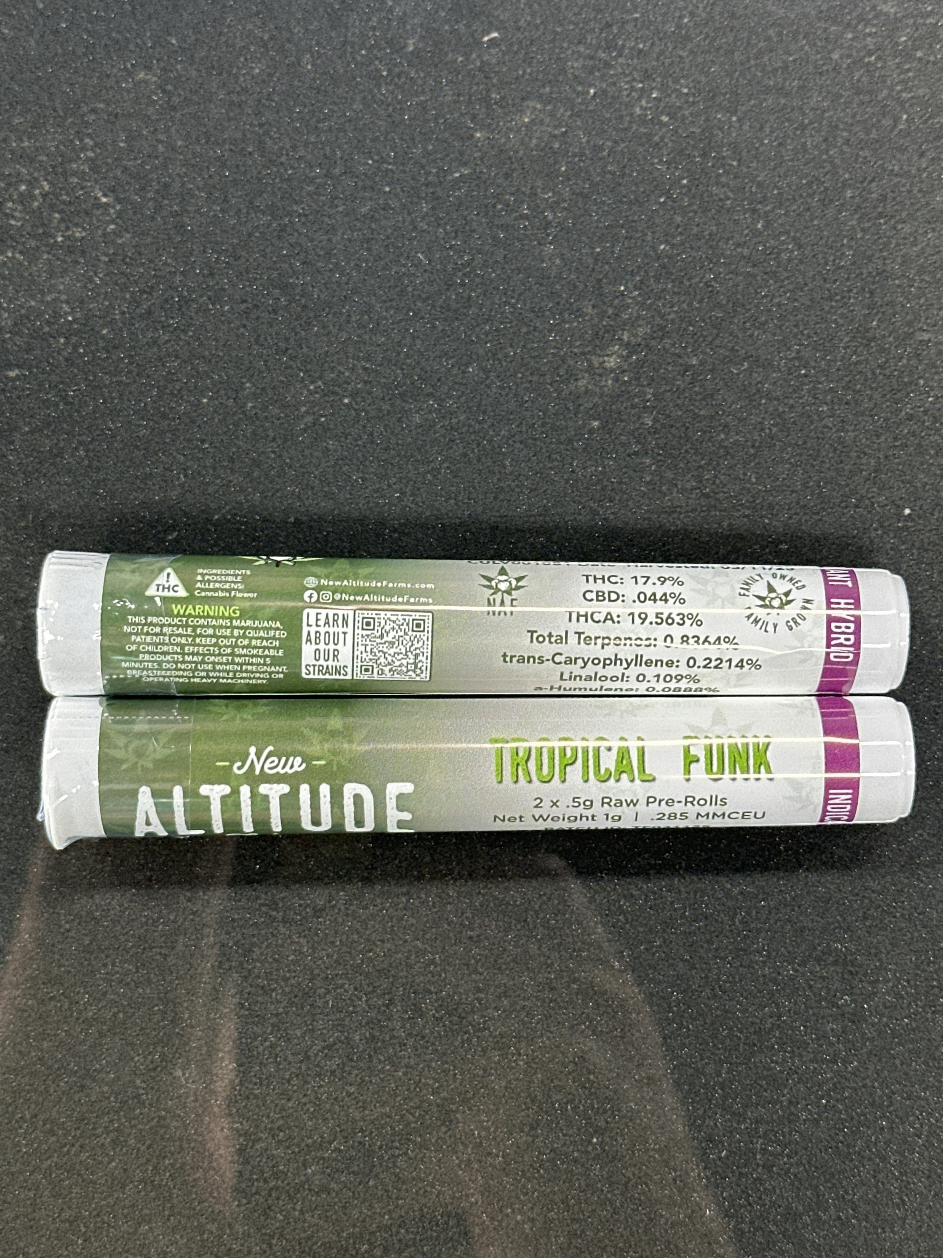 Tropical Funk 2x .5g PREROLL | New Altitude Farms at Diamond Leaf