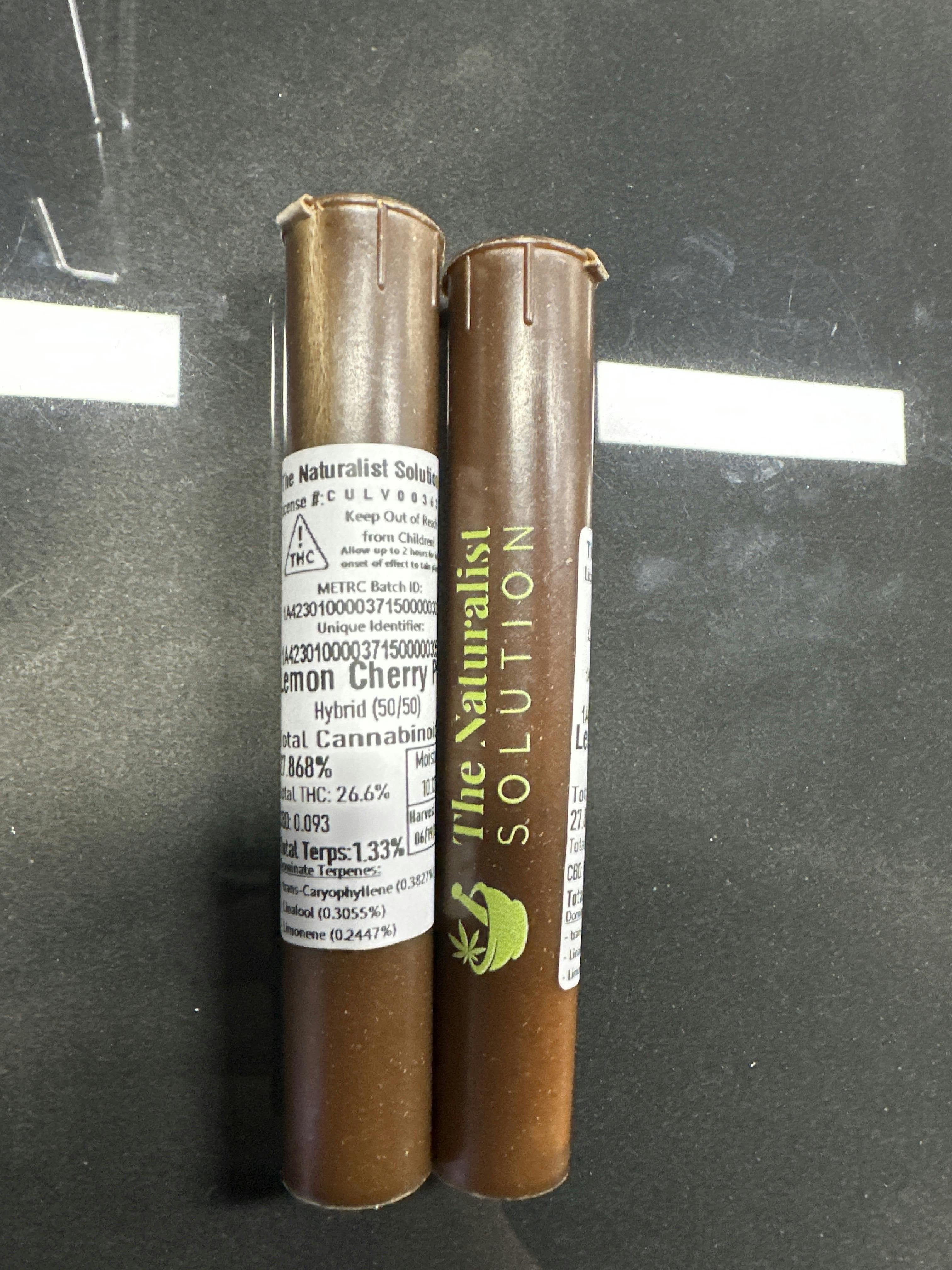 Lemon Cherry Pie | Pre-Roll .5g 2pk | Naturalist Solution