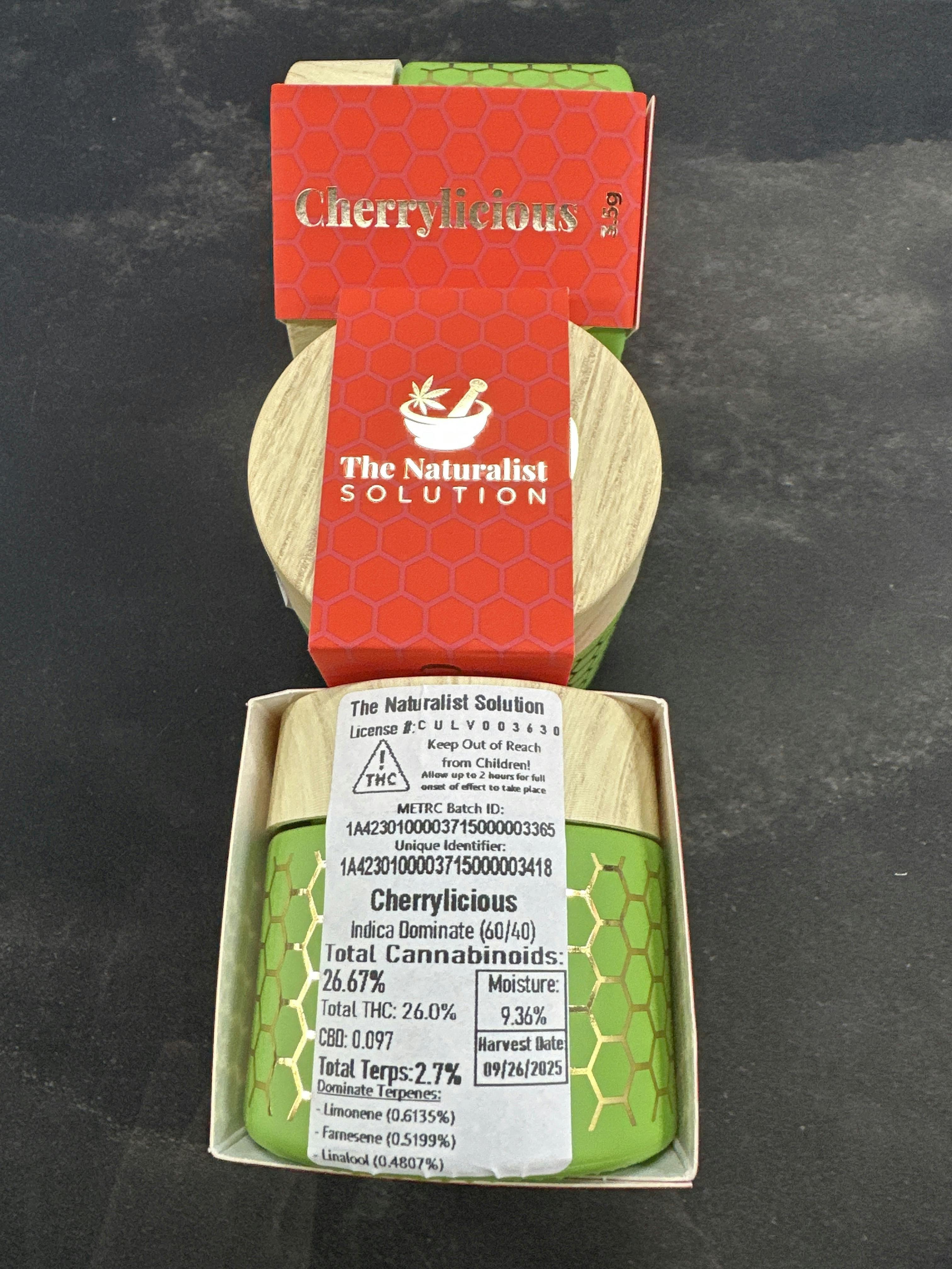 Cherrylicious | 3.5g Premium Flower | Naturalist Solution
