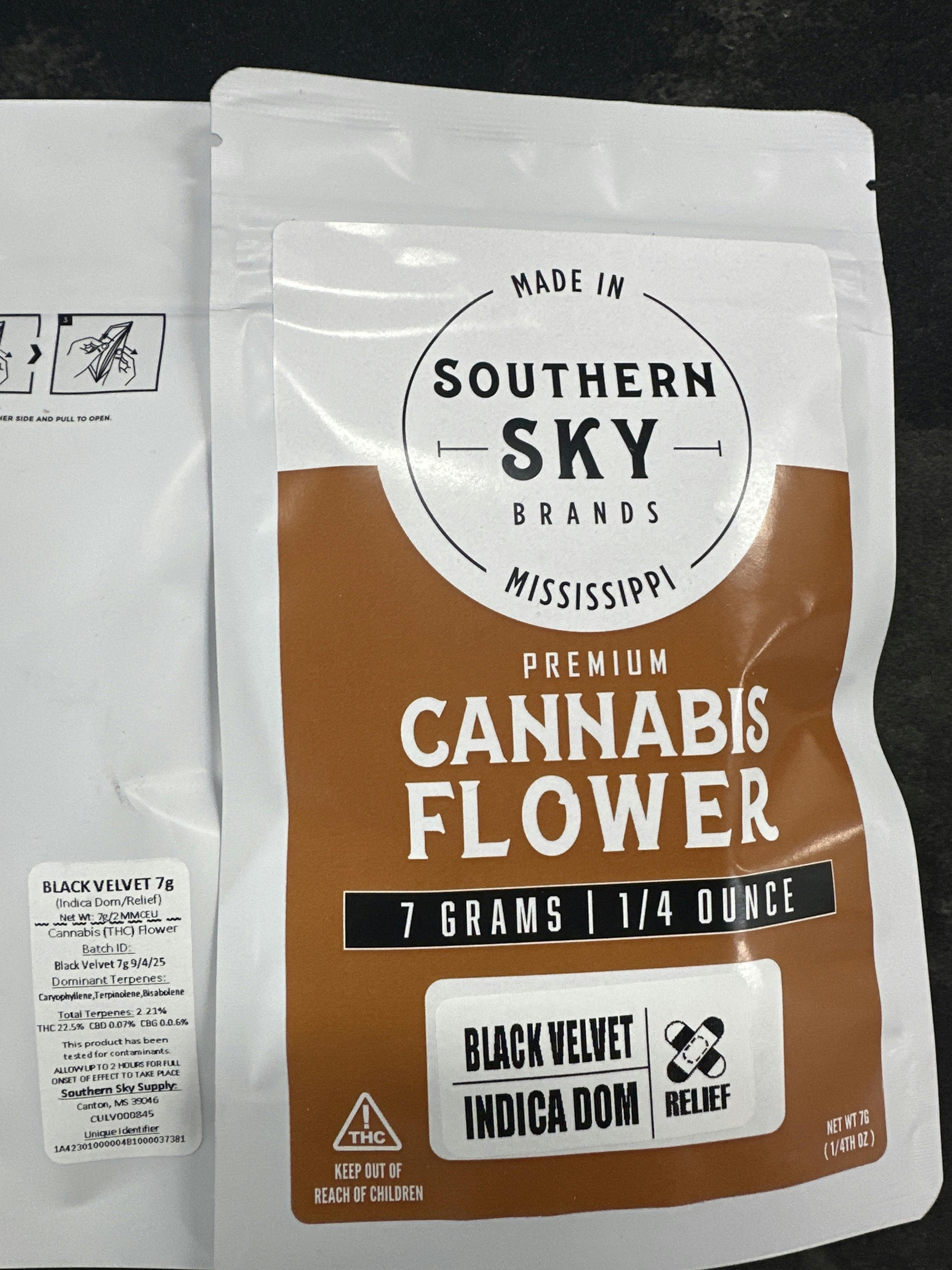 SEVEN Grams | Black Velvet | 7g Flower | Southern Sky